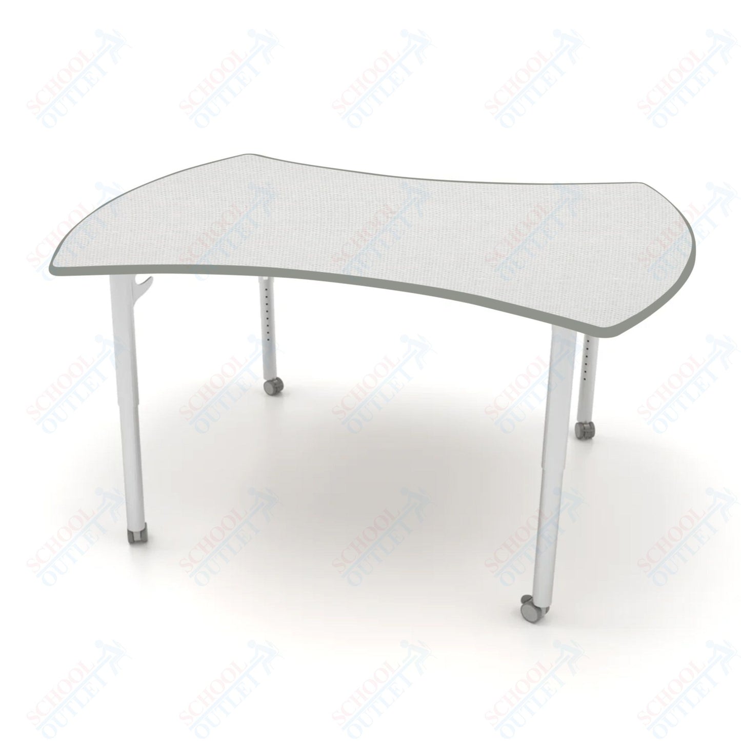 CEF ESTO Table 60" x 52" HPL on Particle Board w/ T-Molding Top and Adjustable Height Legs