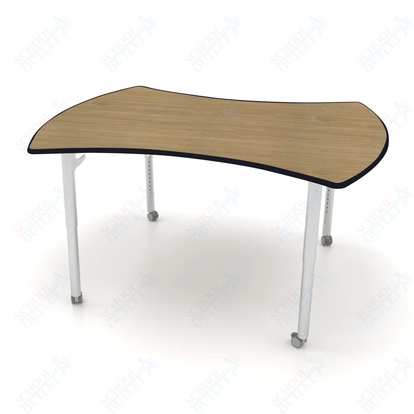 CEF ESTO Table 60" x 52" HPL on Particle Board w/ T-Molding Top and Adjustable Height Legs