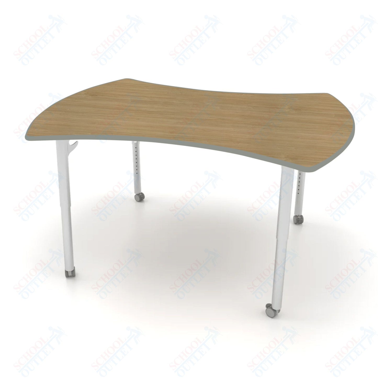 CEF ESTO Table 60" x 52" HPL on Particle Board w/ T-Molding Top and Adjustable Height Legs