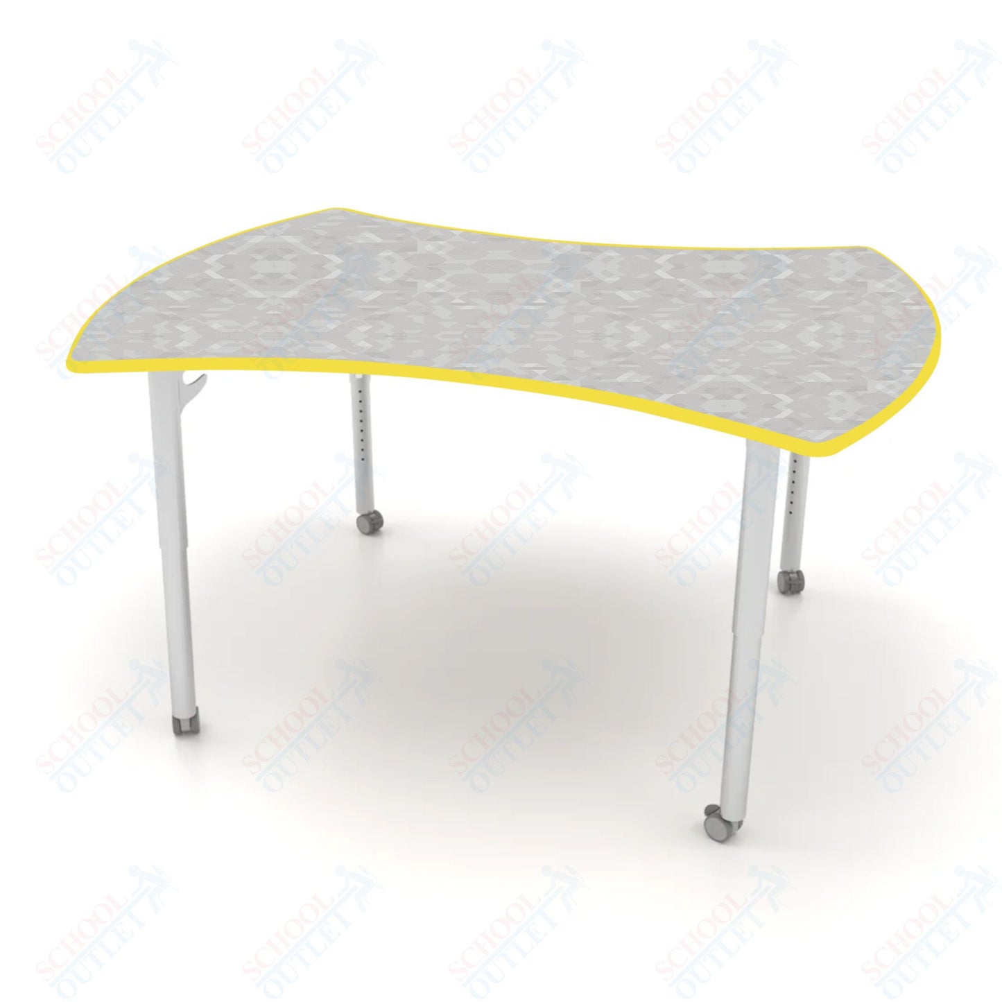 CEF ESTO Table 60" x 52" HPL on Particle Board w/ T-Molding Top and Adjustable Height Legs