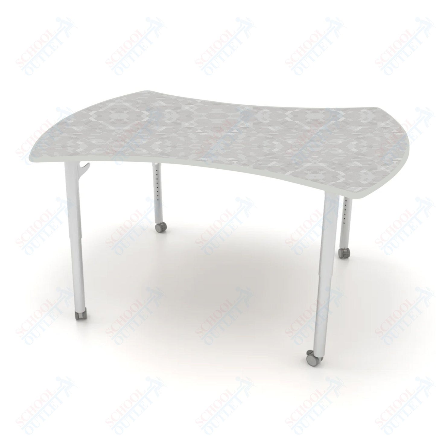 CEF ESTO Table 60" x 52" HPL on Particle Board w/ T-Molding Top and Adjustable Height Legs