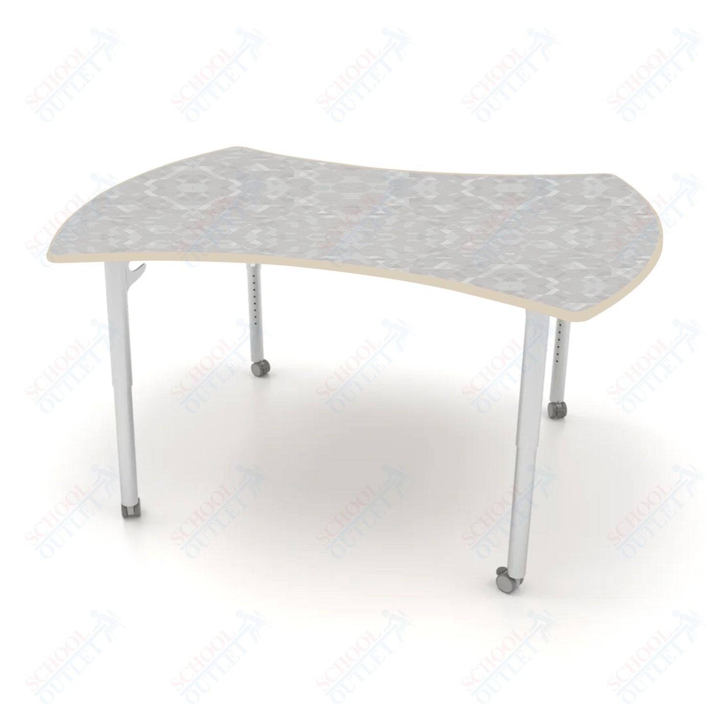 CEF ESTO Table 60" x 52" HPL on Particle Board w/ T-Molding Top and Adjustable Height Legs