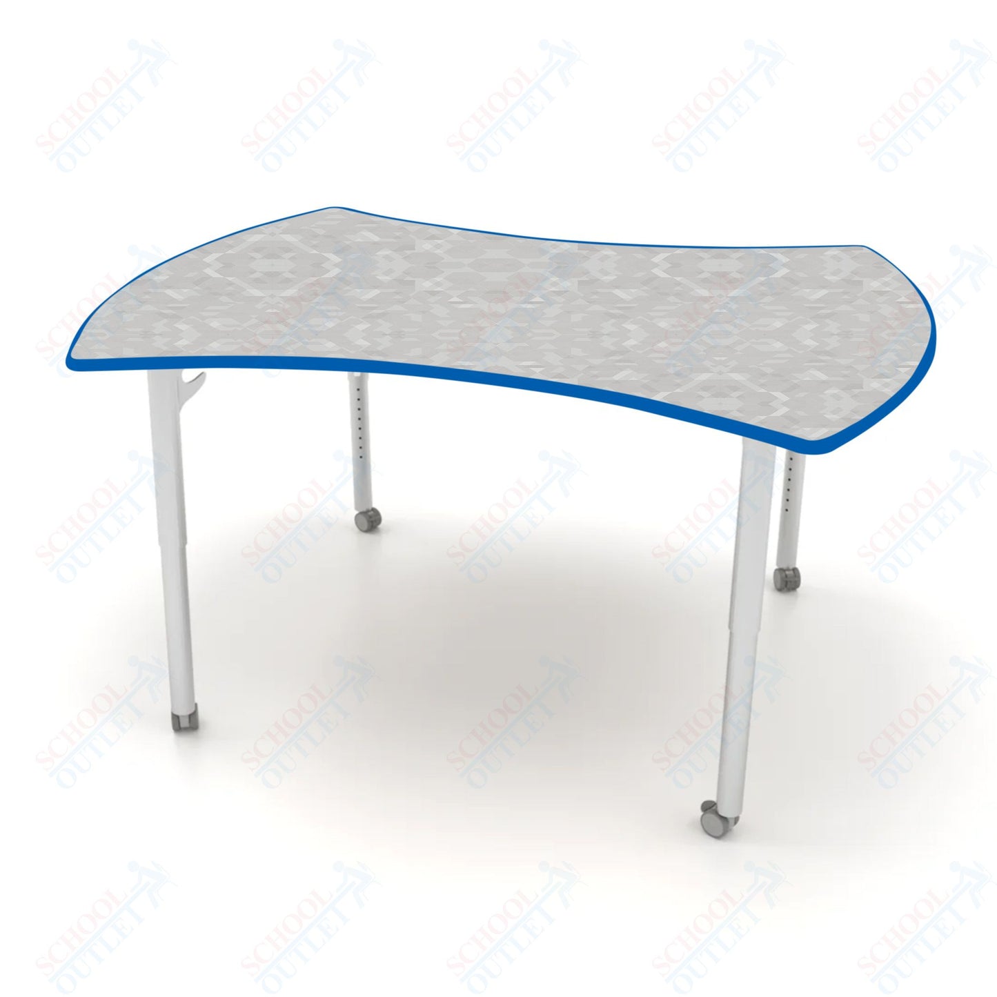 CEF ESTO Table 60" x 52" HPL on Particle Board w/ T-Molding Top and Adjustable Height Legs