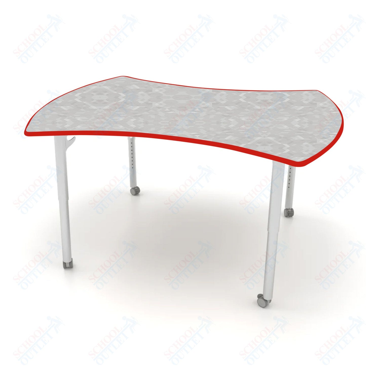 CEF ESTO Table 60" x 52" HPL on Particle Board w/ T-Molding Top and Adjustable Height Legs