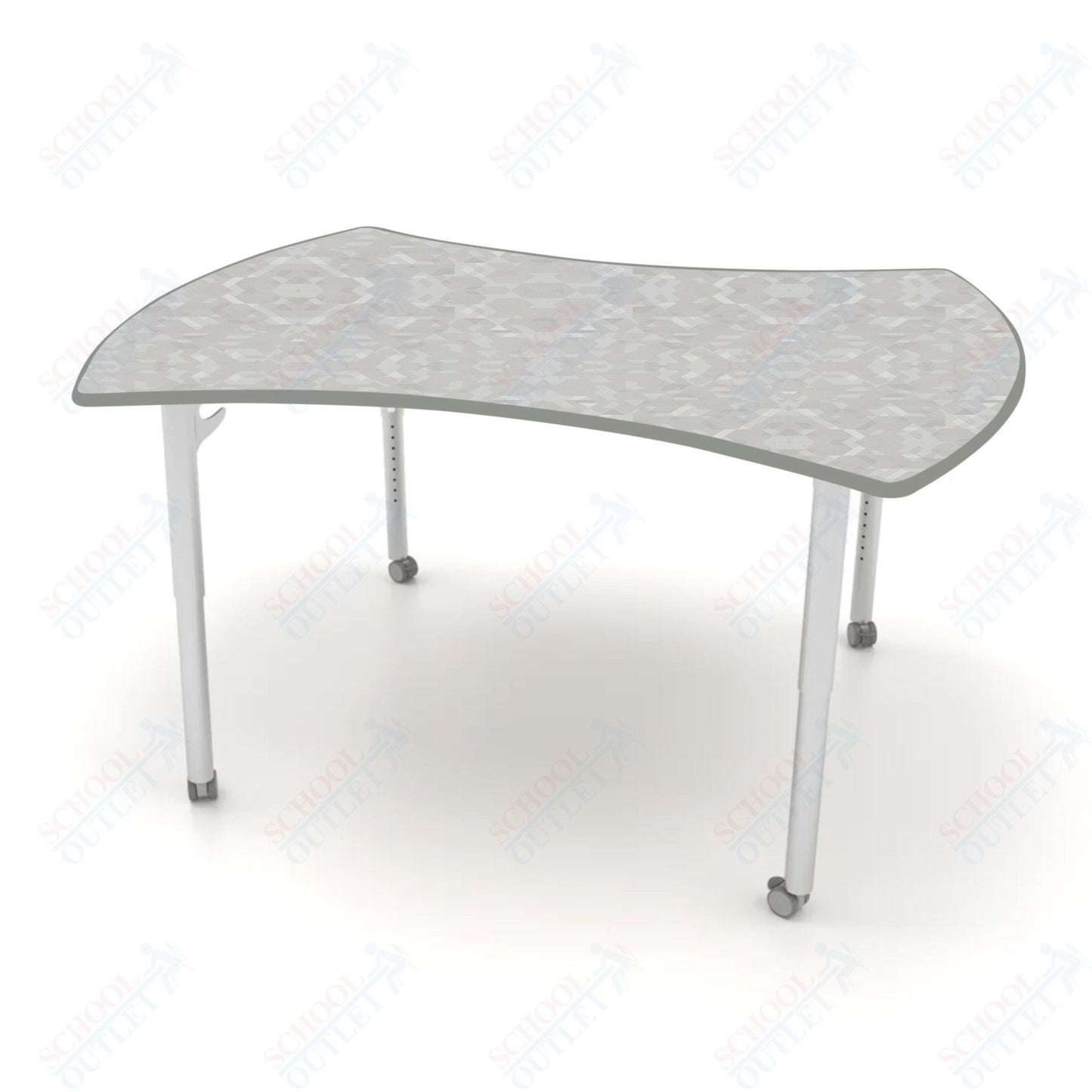 CEF ESTO Table 60" x 52" HPL on Particle Board w/ T-Molding Top and Adjustable Height Legs
