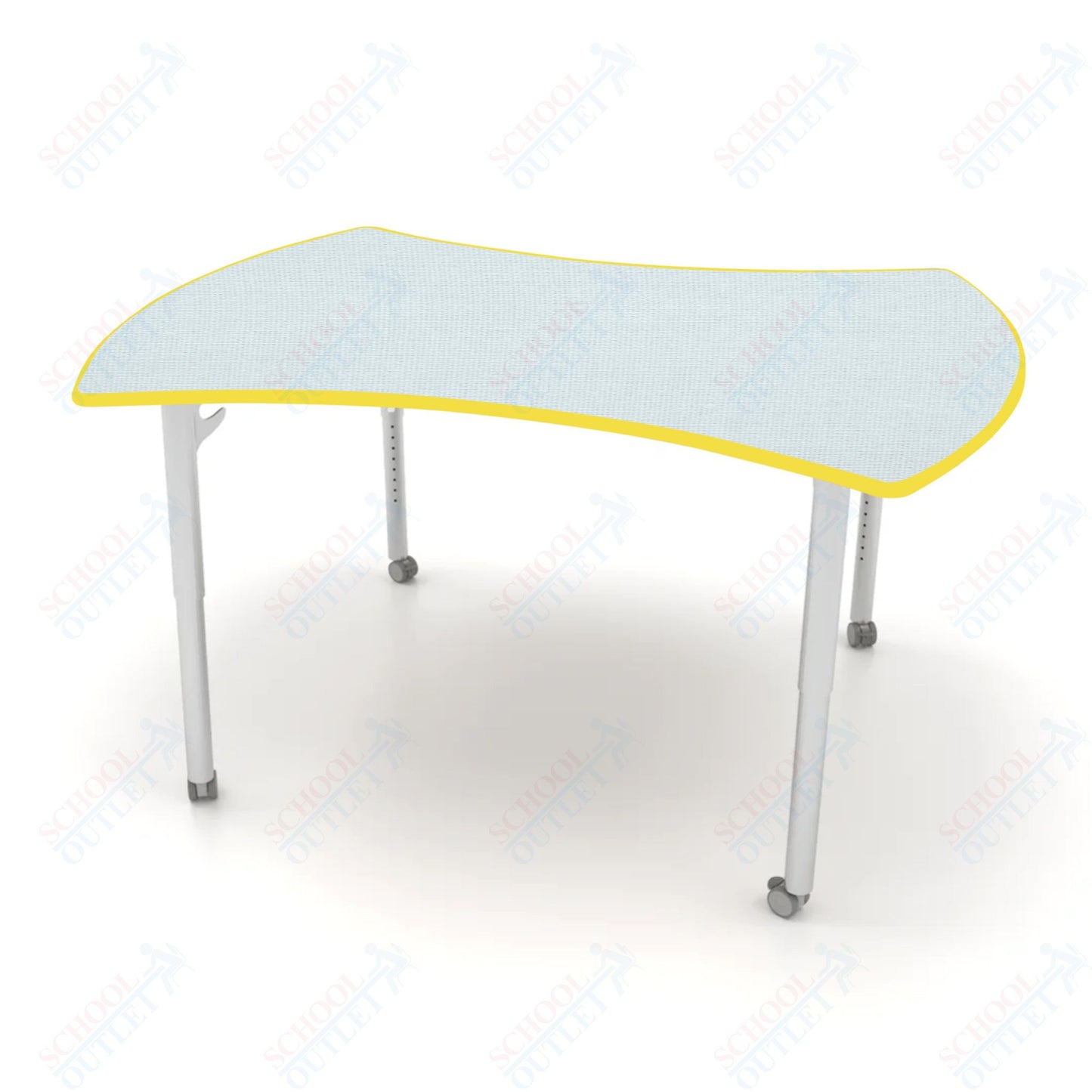 CEF ESTO Table 60" x 52" HPL on Particle Board w/ T-Molding Top and Adjustable Height Legs