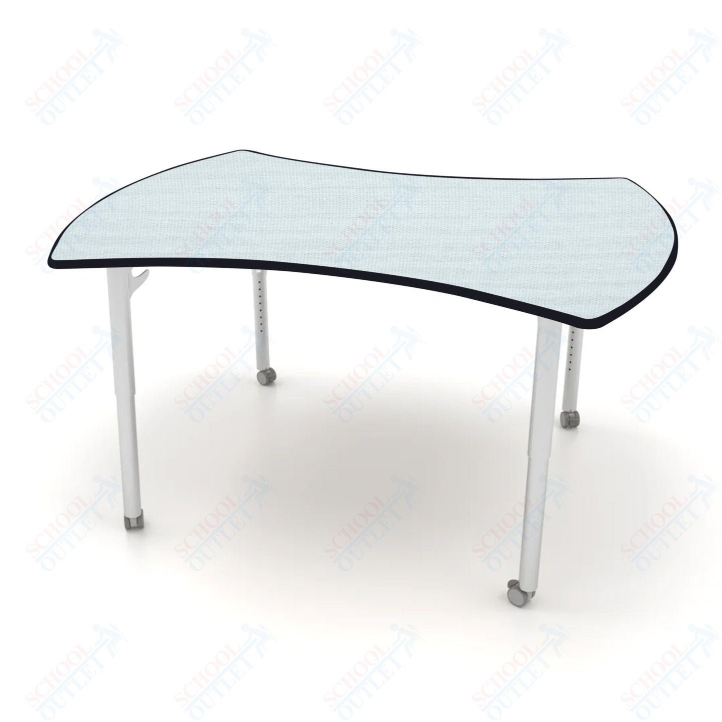 CEF ESTO Table 60" x 52" HPL on Particle Board w/ T-Molding Top and Adjustable Height Legs