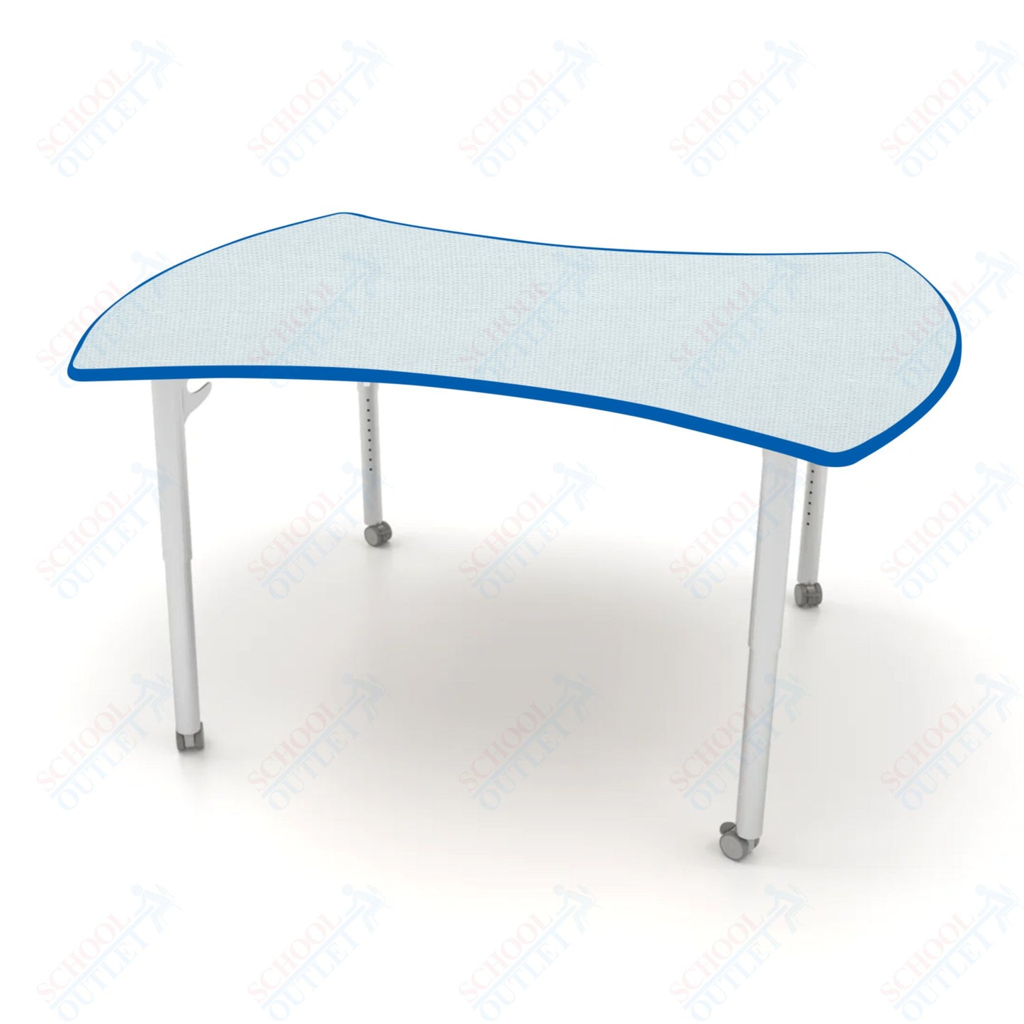 CEF ESTO Table 60" x 52" HPL on Particle Board w/ T-Molding Top and Adjustable Height Legs