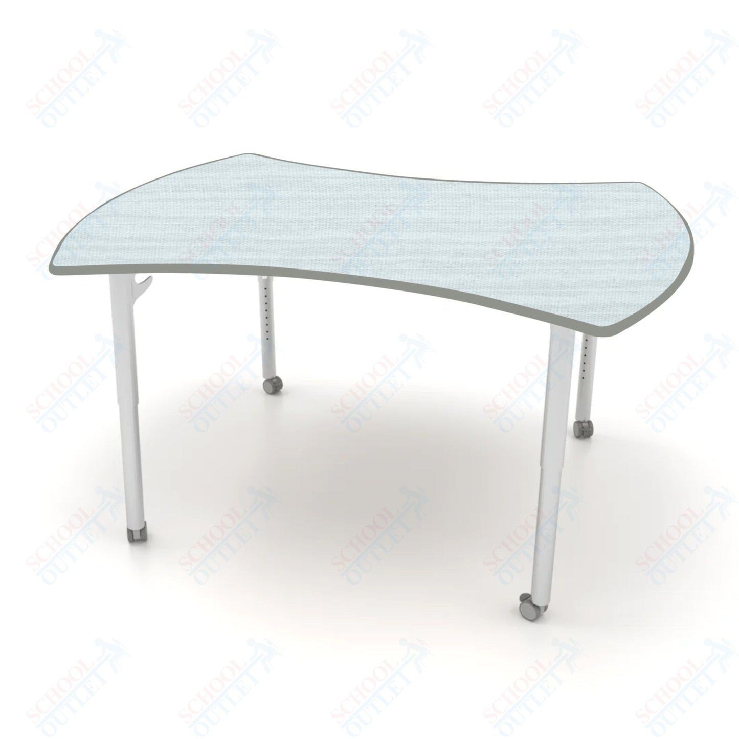 CEF ESTO Table 60" x 52" HPL on Particle Board w/ T-Molding Top and Adjustable Height Legs