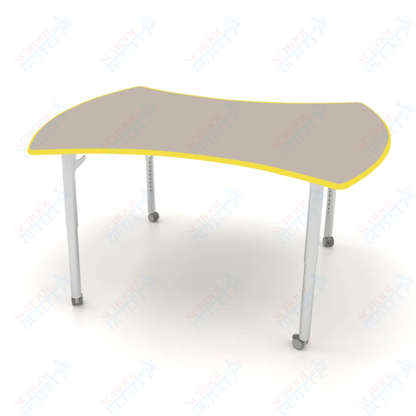 CEF ESTO Table 60" x 52" HPL on Particle Board w/ T-Molding Top and Adjustable Height Legs