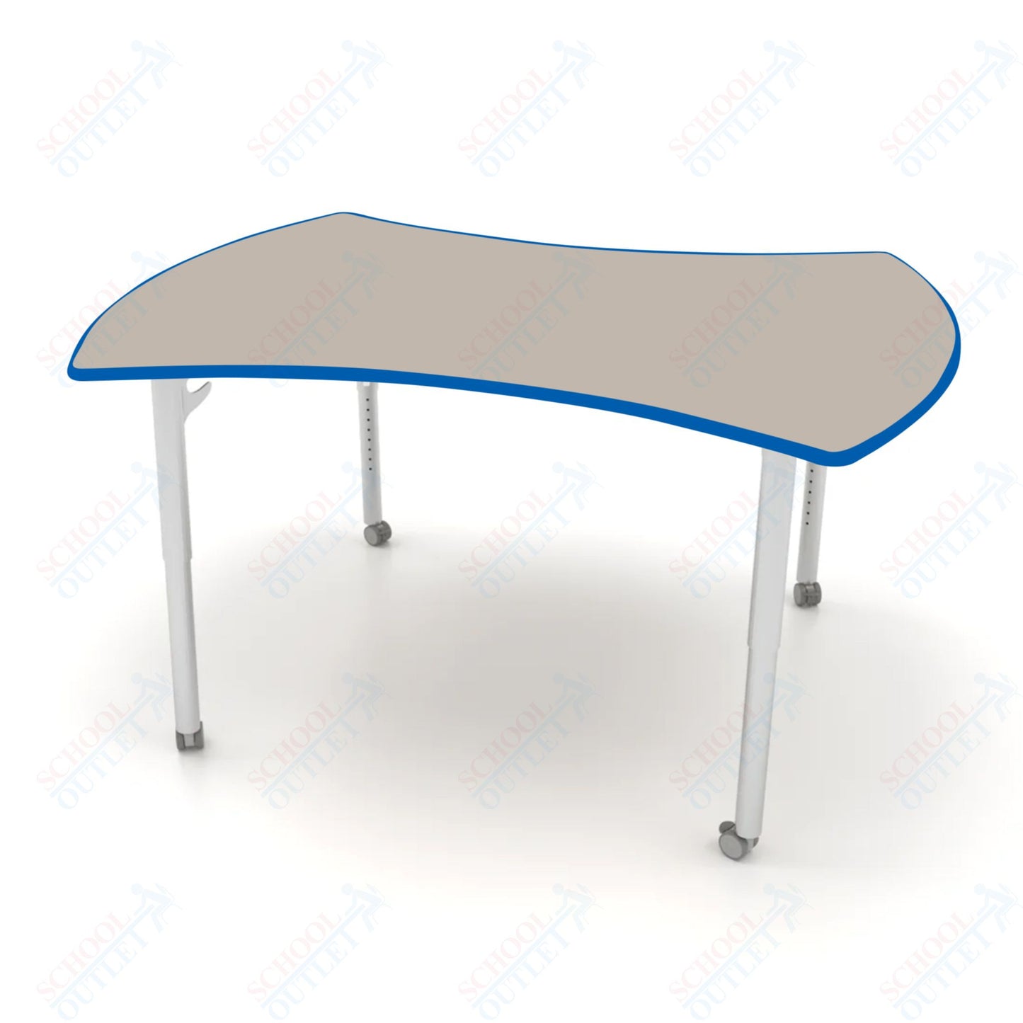 CEF ESTO Table 60" x 52" HPL on Particle Board w/ T-Molding Top and Adjustable Height Legs