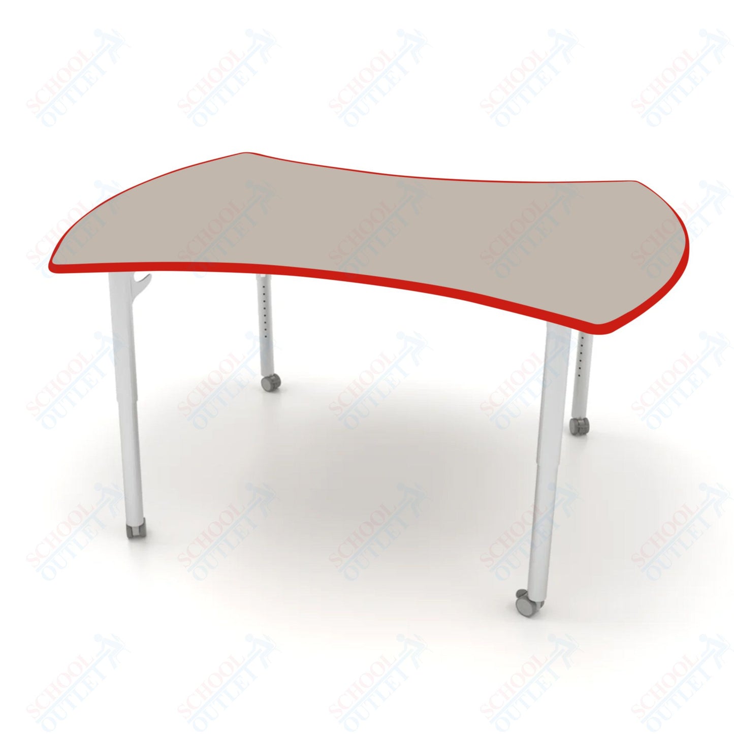 CEF ESTO Table 60" x 52" HPL on Particle Board w/ T-Molding Top and Adjustable Height Legs
