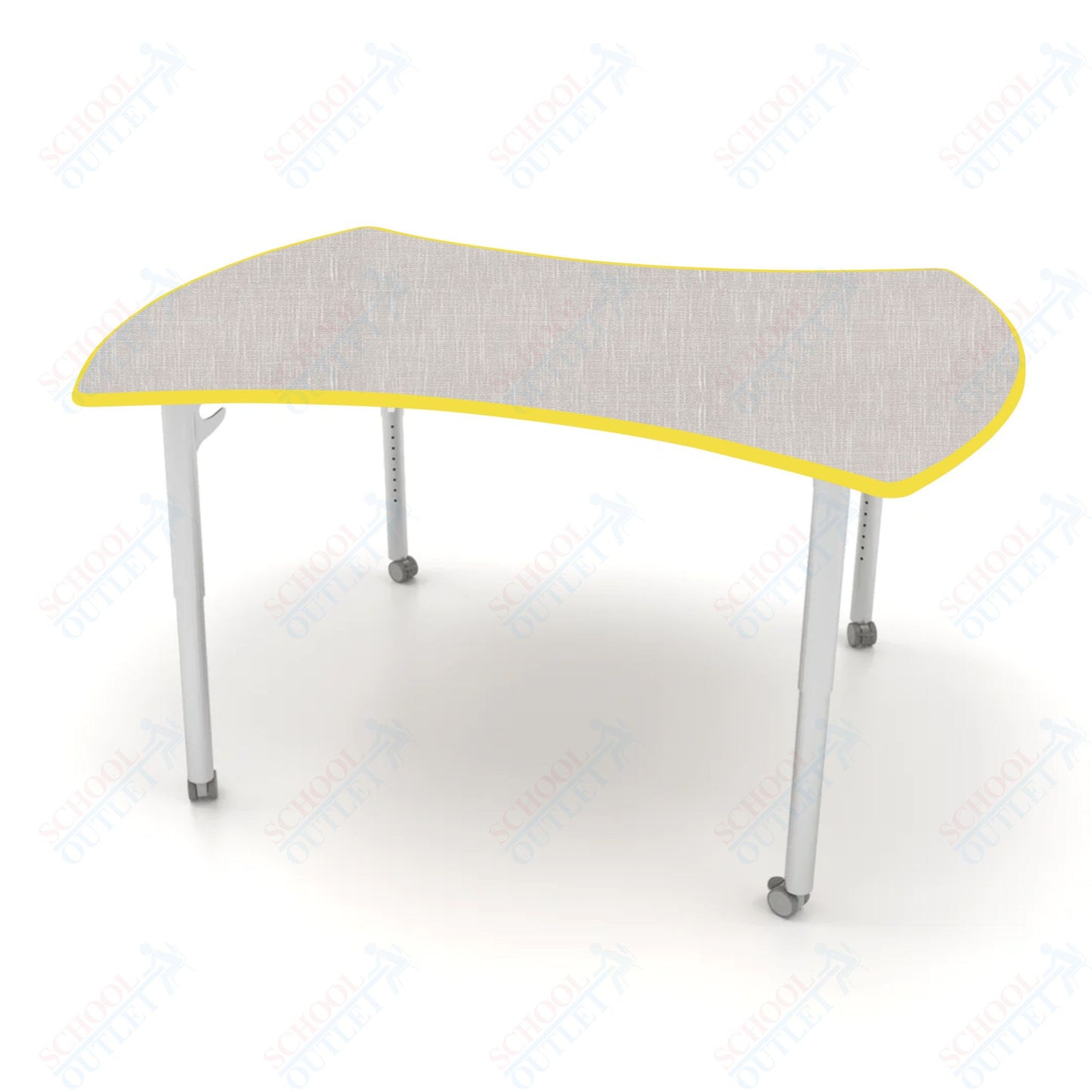 CEF ESTO Table 60" x 52" HPL on Particle Board w/ T-Molding Top and Adjustable Height Legs