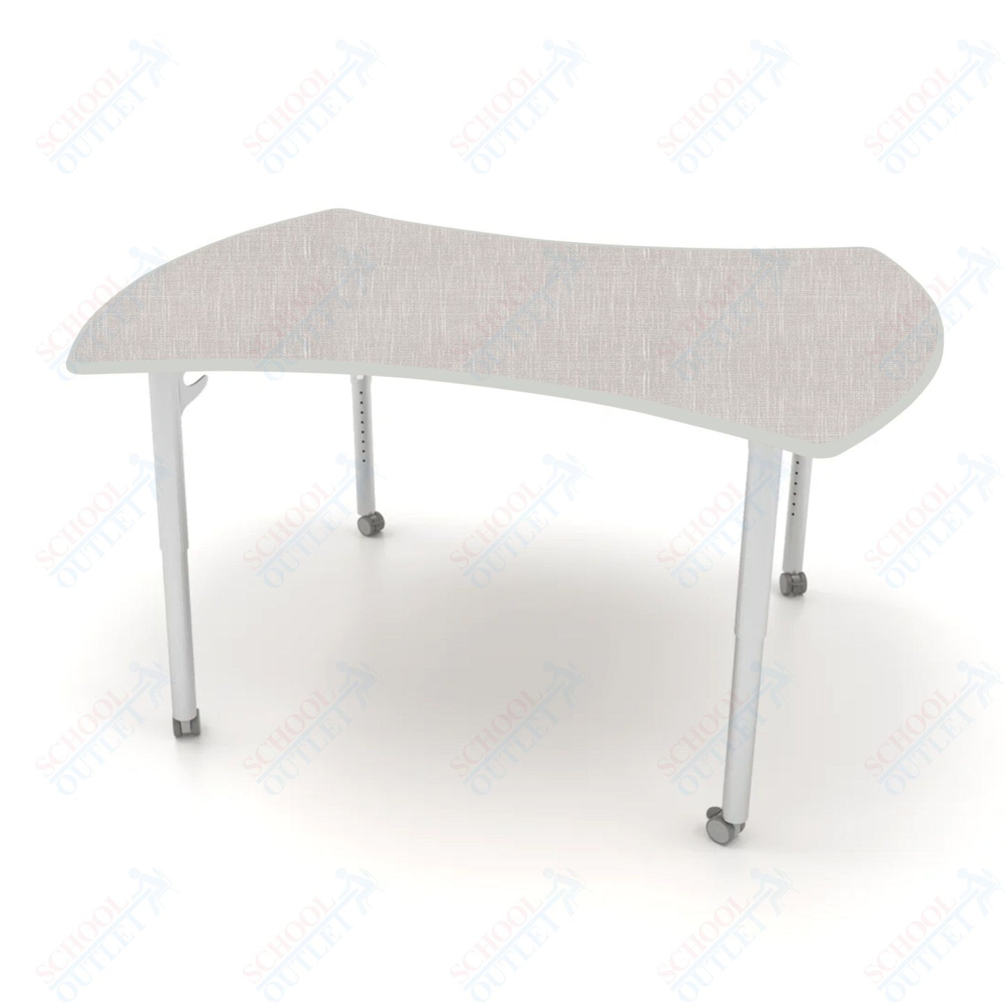 CEF ESTO Table 60" x 52" HPL on Particle Board w/ T-Molding Top and Adjustable Height Legs