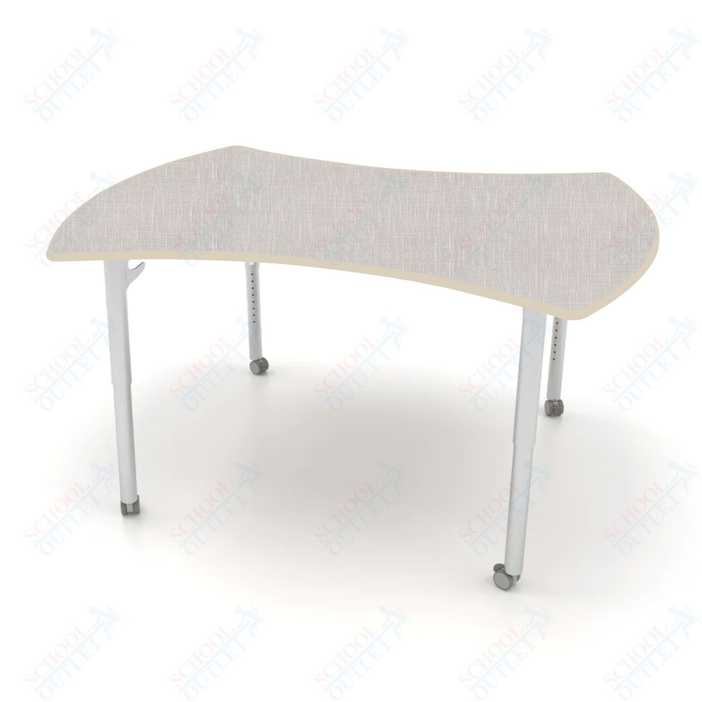 CEF ESTO Table 60" x 52" HPL on Particle Board w/ T-Molding Top and Adjustable Height Legs