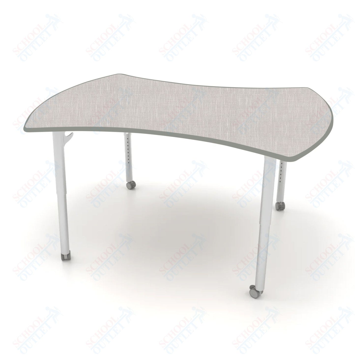 CEF ESTO Table 60" x 52" HPL on Particle Board w/ T-Molding Top and Adjustable Height Legs