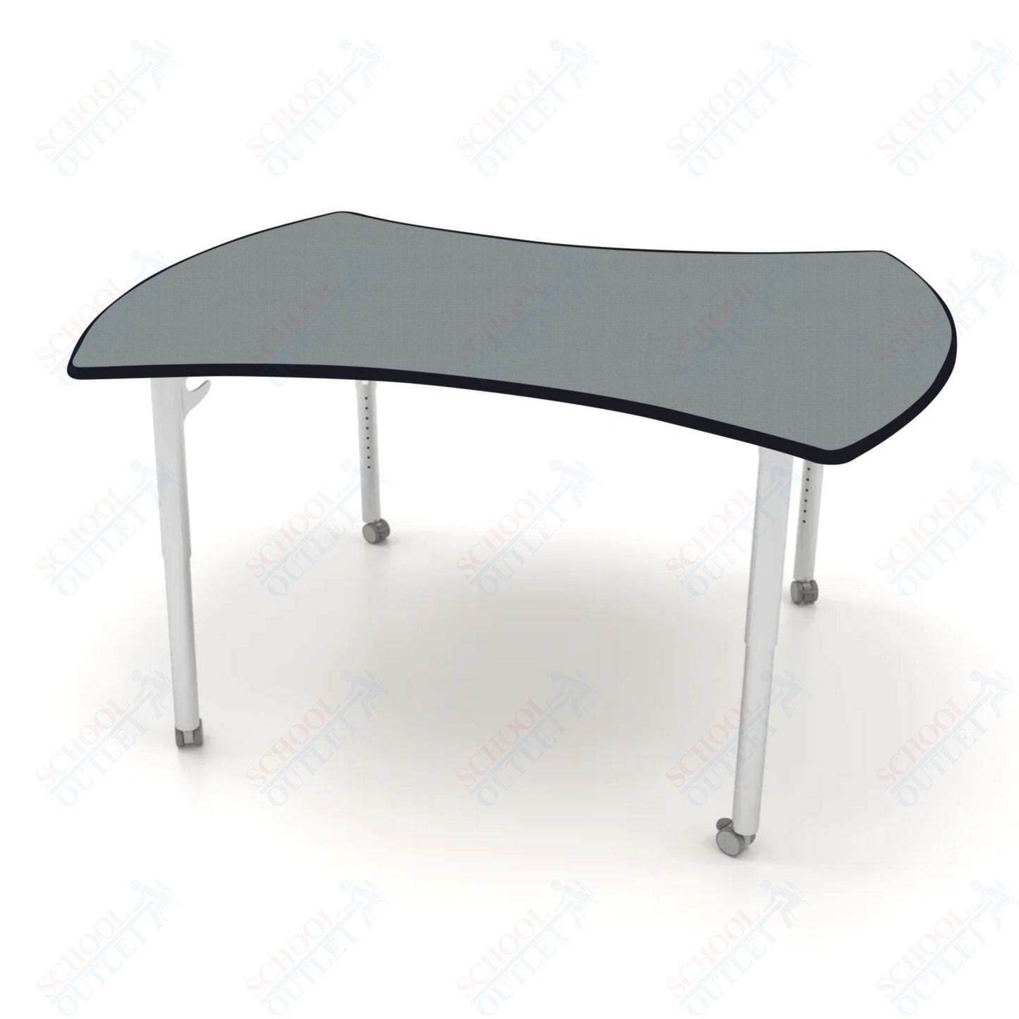 CEF ESTO Table 60" x 52" HPL on Particle Board w/ T-Molding Top and Adjustable Height Legs