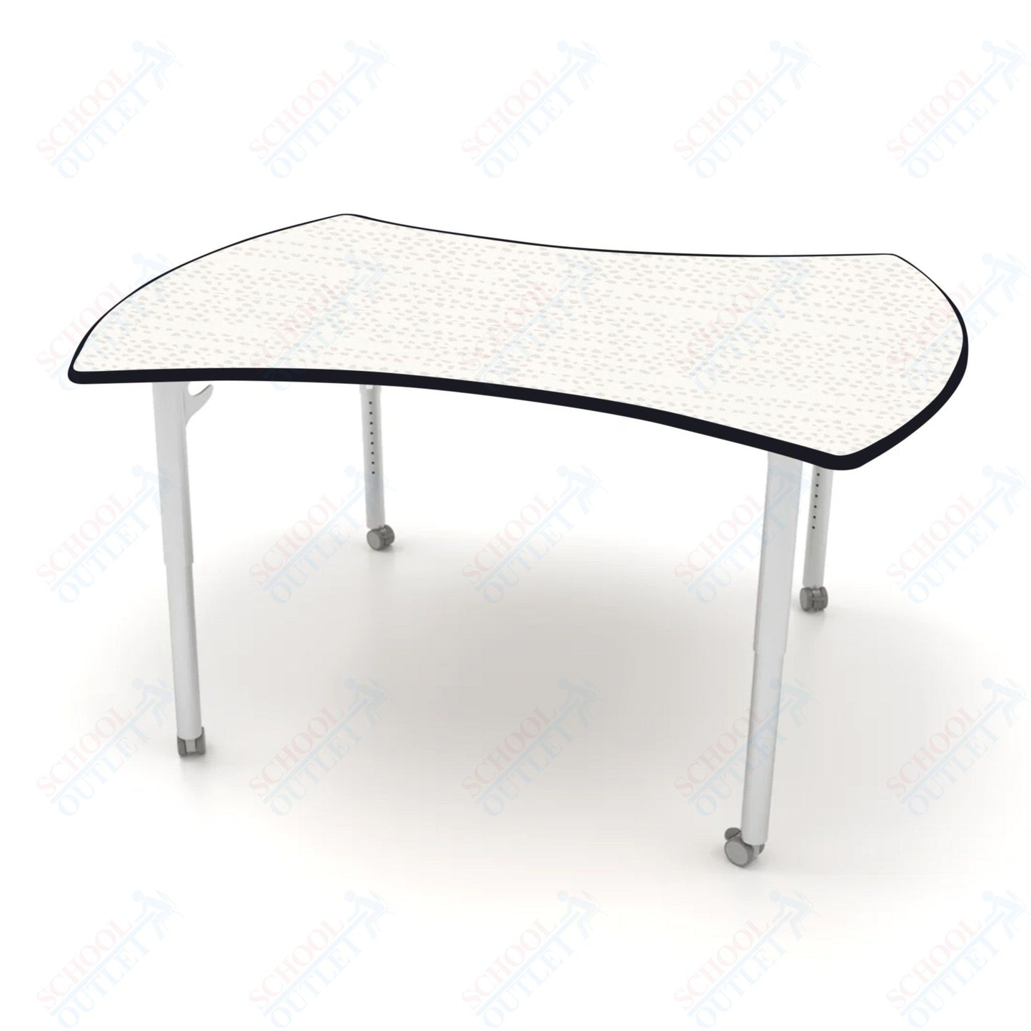 CEF ESTO Table 60" x 52" HPL on Particle Board w/ T-Molding Top and Adjustable Height Legs