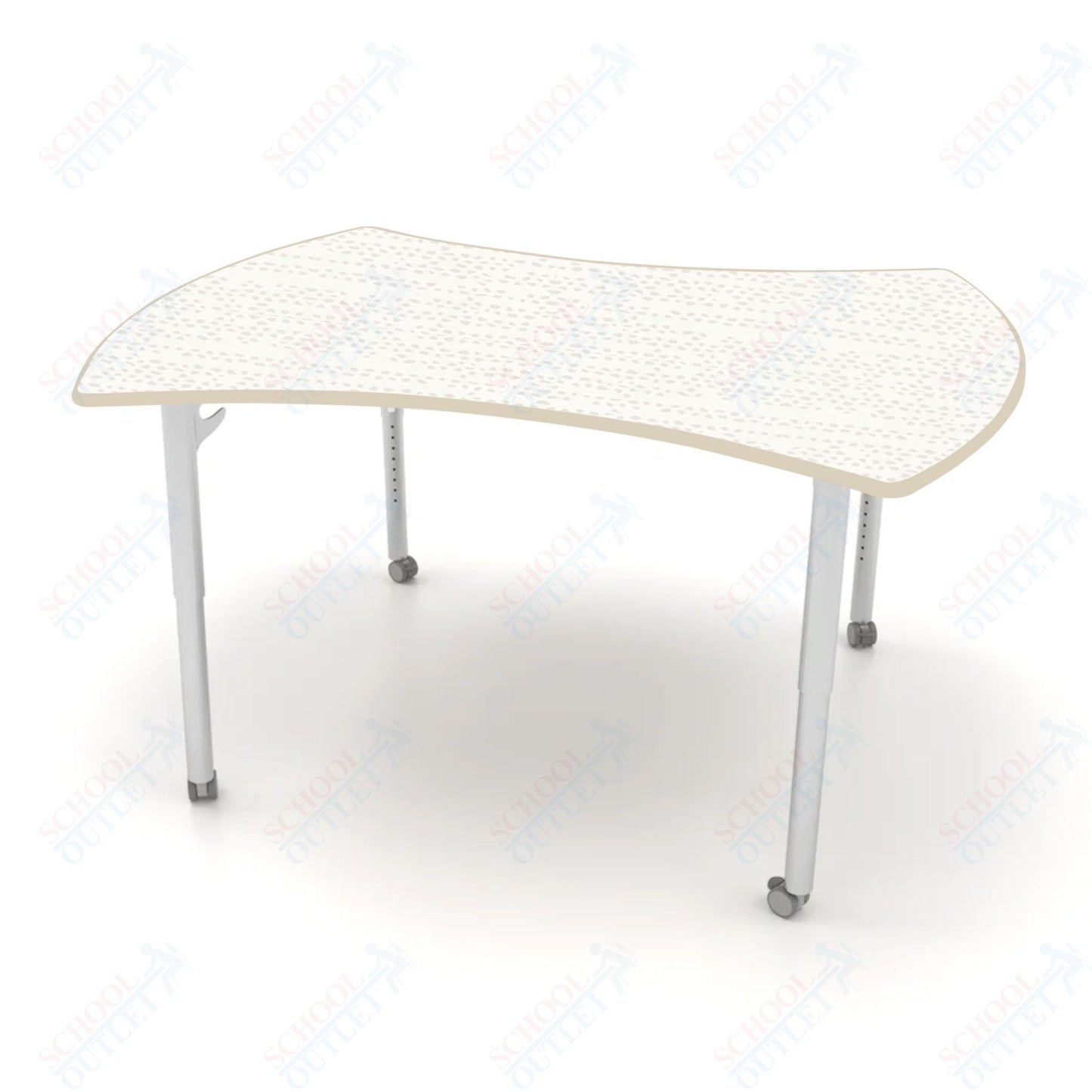 CEF ESTO Table 60" x 52" HPL on Particle Board w/ T-Molding Top and Adjustable Height Legs