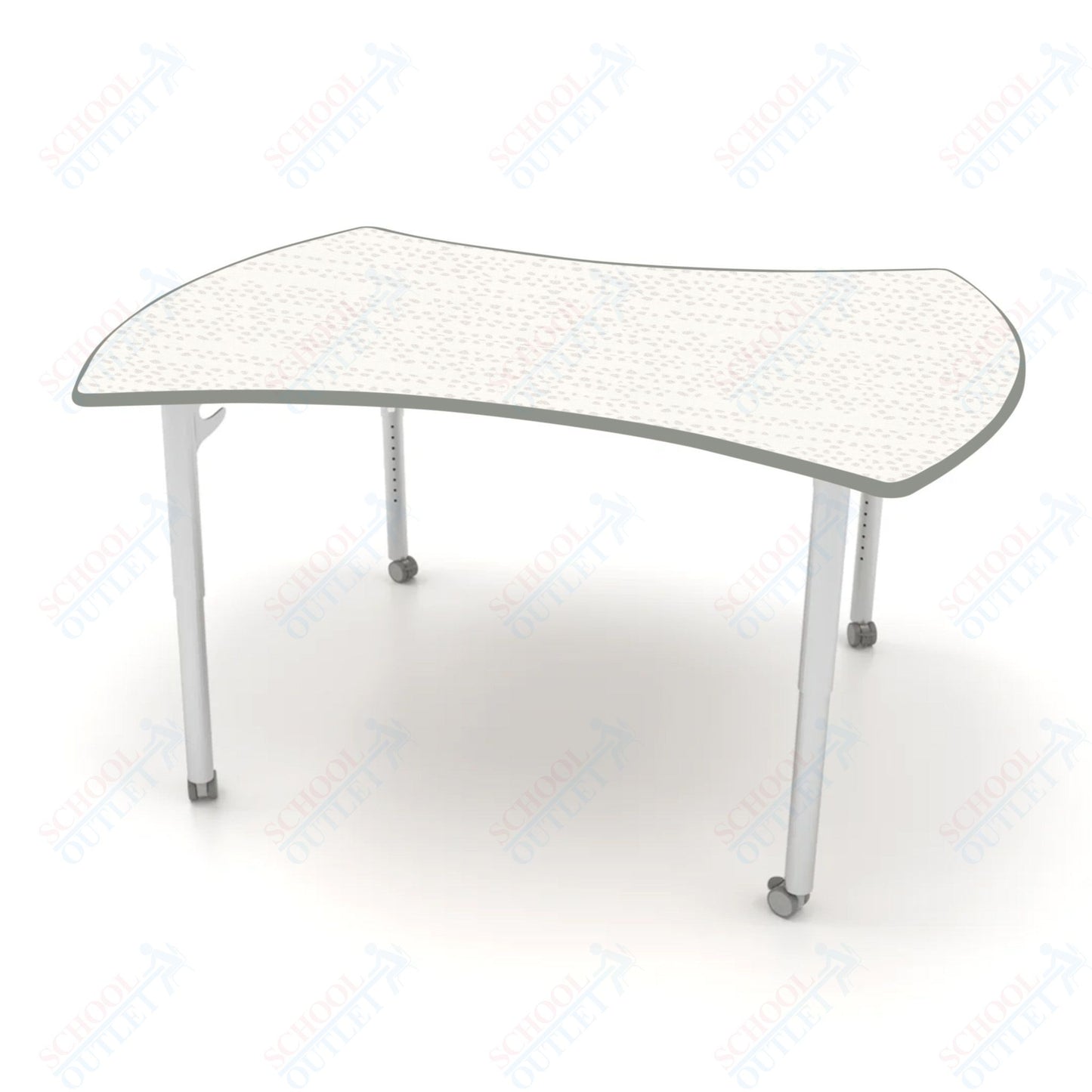 CEF ESTO Table 60" x 52" HPL on Particle Board w/ T-Molding Top and Adjustable Height Legs