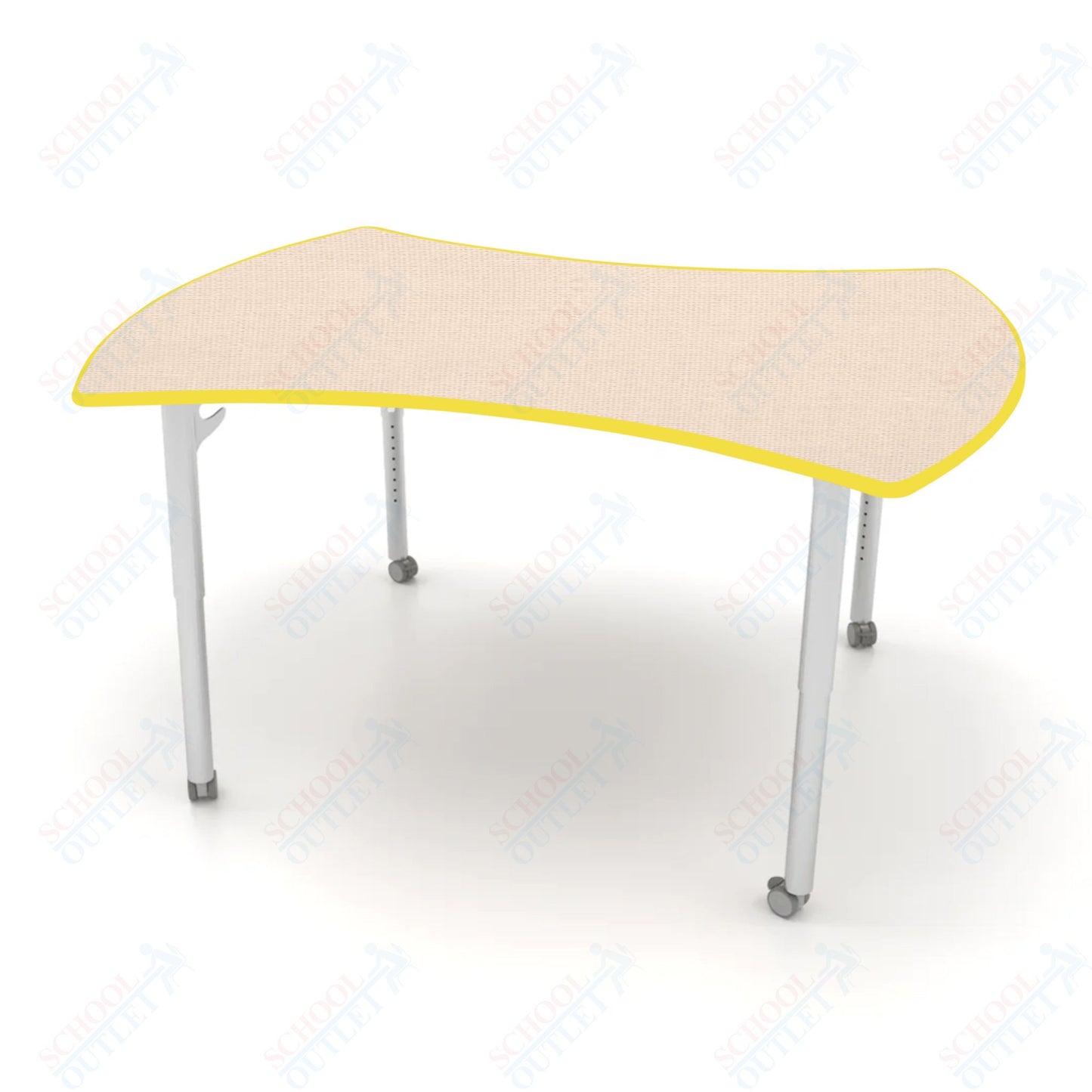 CEF ESTO Table 60" x 52" HPL on Particle Board w/ T-Molding Top and Adjustable Height Legs