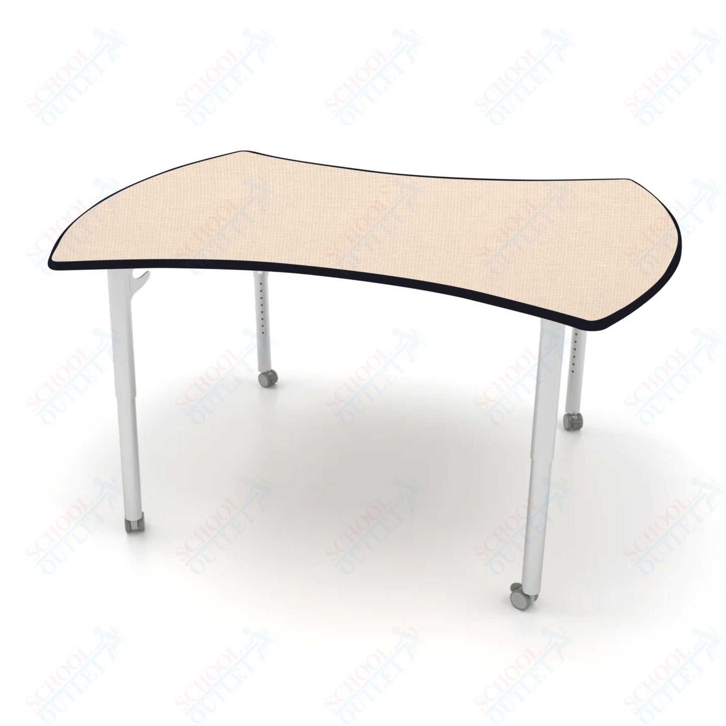 CEF ESTO Table 60" x 52" HPL on Particle Board w/ T-Molding Top and Adjustable Height Legs