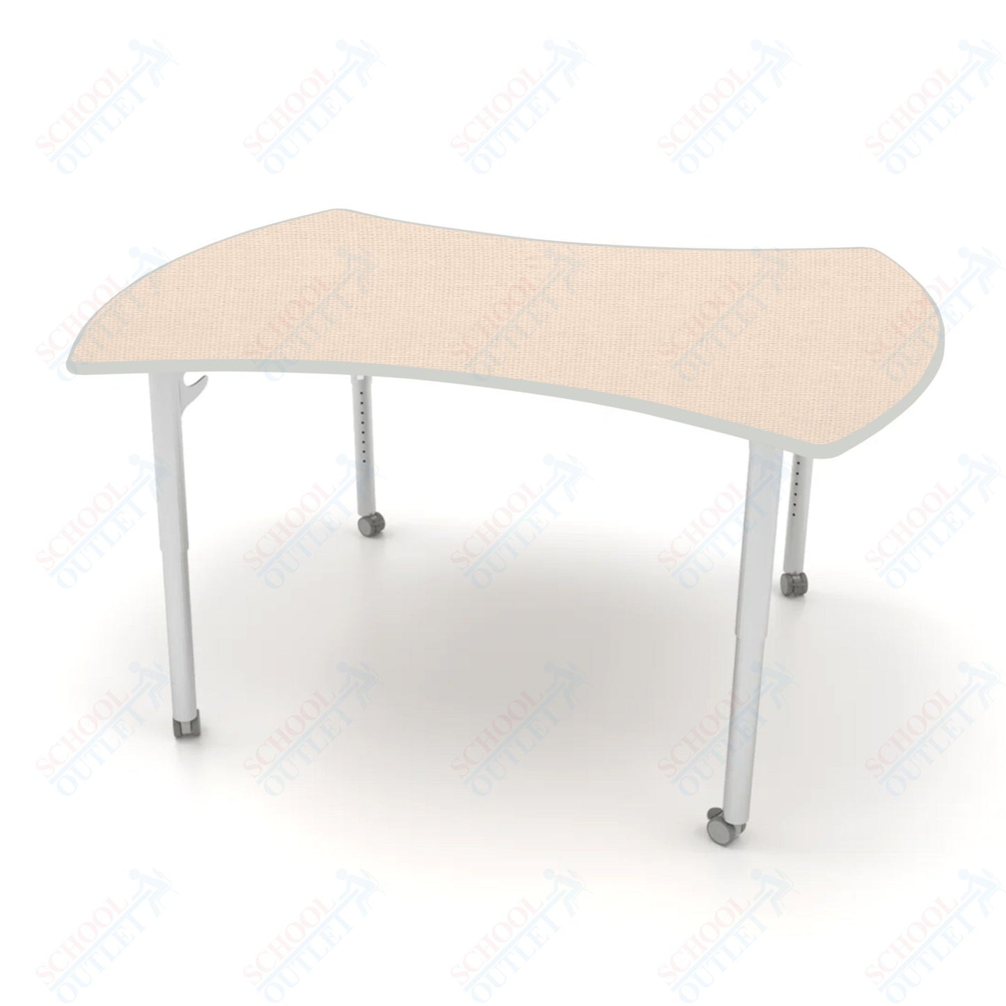 CEF ESTO Table 60" x 52" HPL on Particle Board w/ T-Molding Top and Adjustable Height Legs