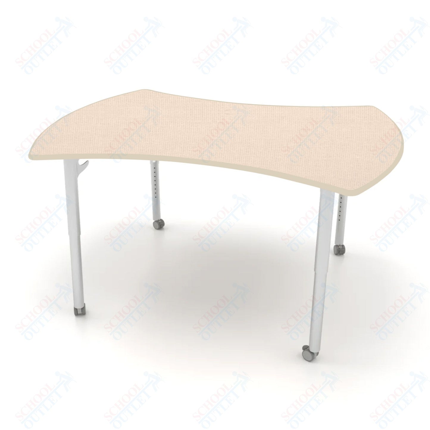 CEF ESTO Table 60" x 52" HPL on Particle Board w/ T-Molding Top and Adjustable Height Legs