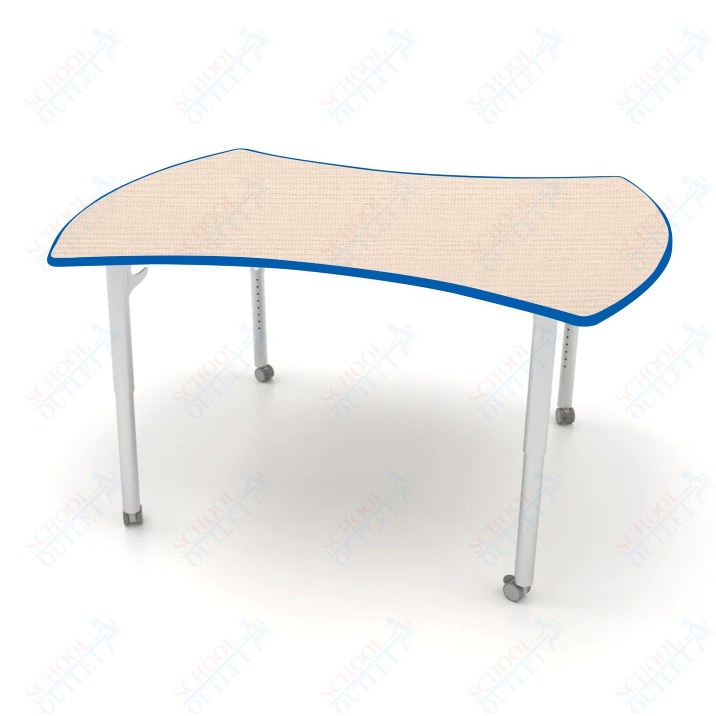 CEF ESTO Table 60" x 52" HPL on Particle Board w/ T-Molding Top and Adjustable Height Legs