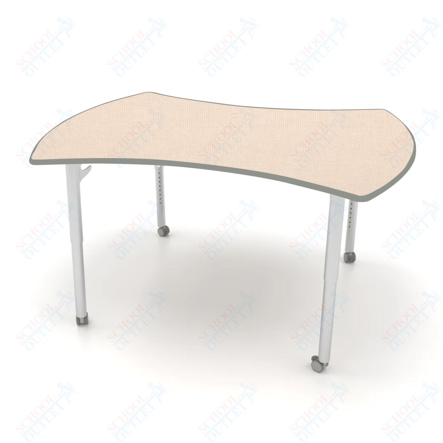 CEF ESTO Table 60" x 52" HPL on Particle Board w/ T-Molding Top and Adjustable Height Legs