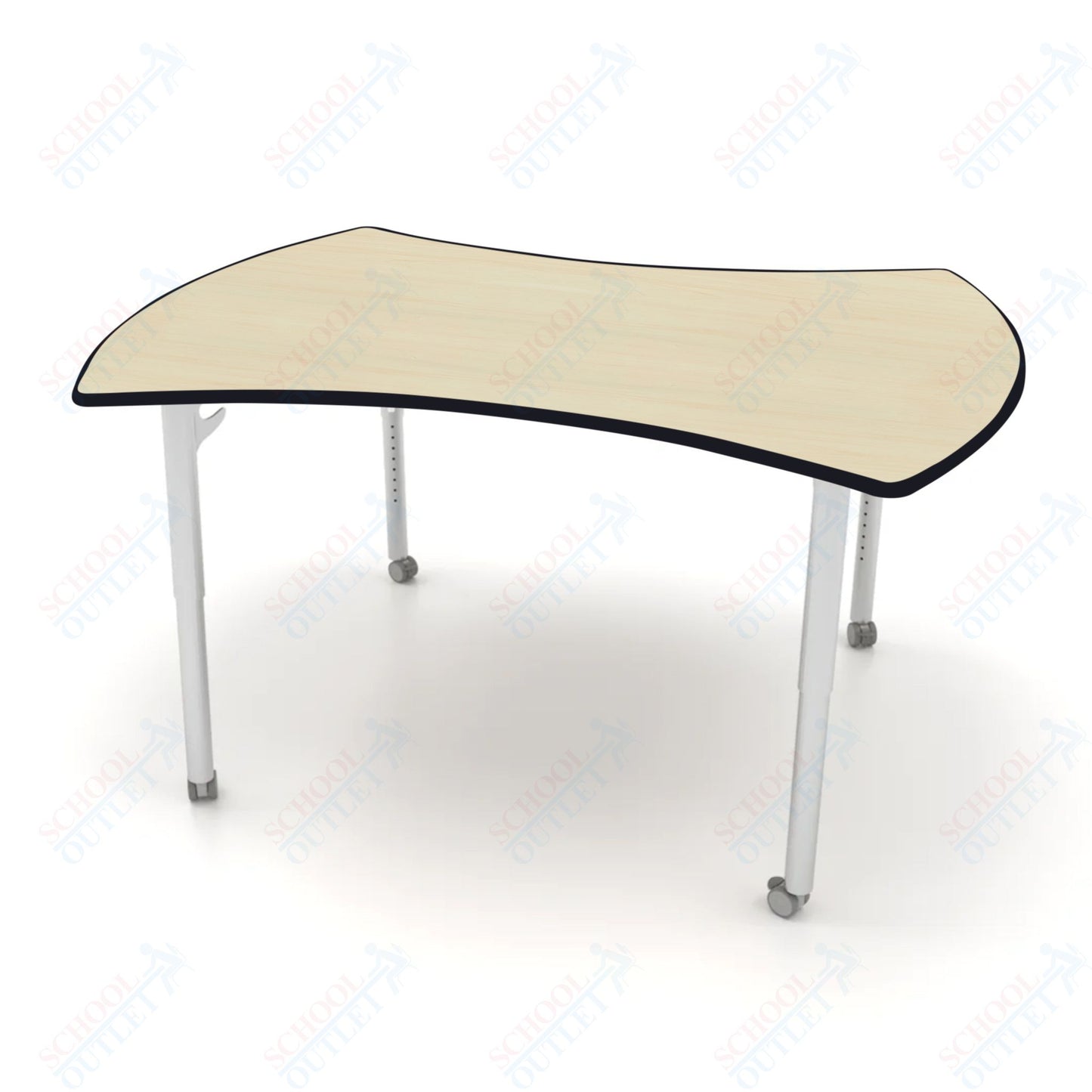 CEF ESTO Table 60" x 52" HPL on Particle Board w/ T-Molding Top and Adjustable Height Legs