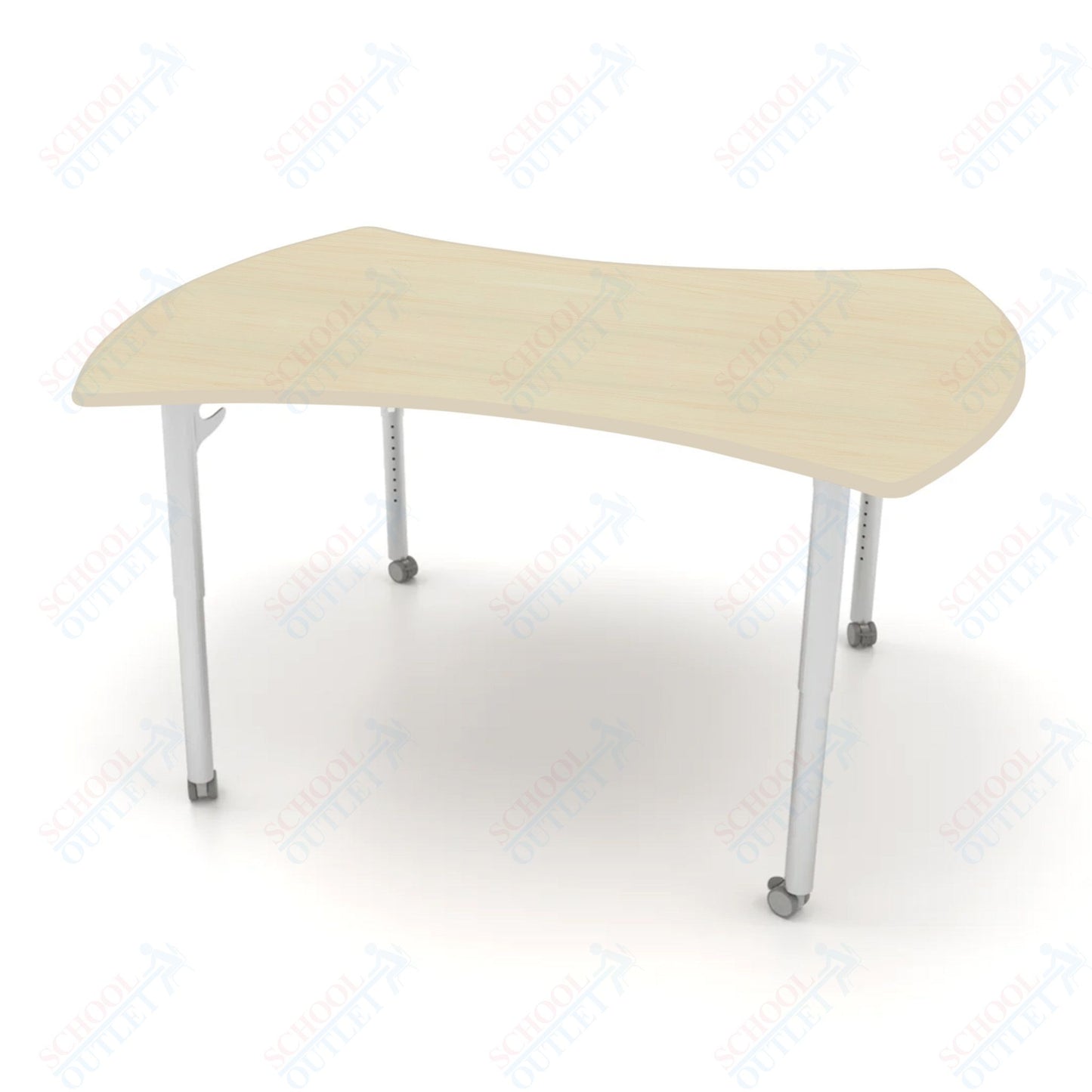 CEF ESTO Table 60" x 52" HPL on Particle Board w/ T-Molding Top and Adjustable Height Legs