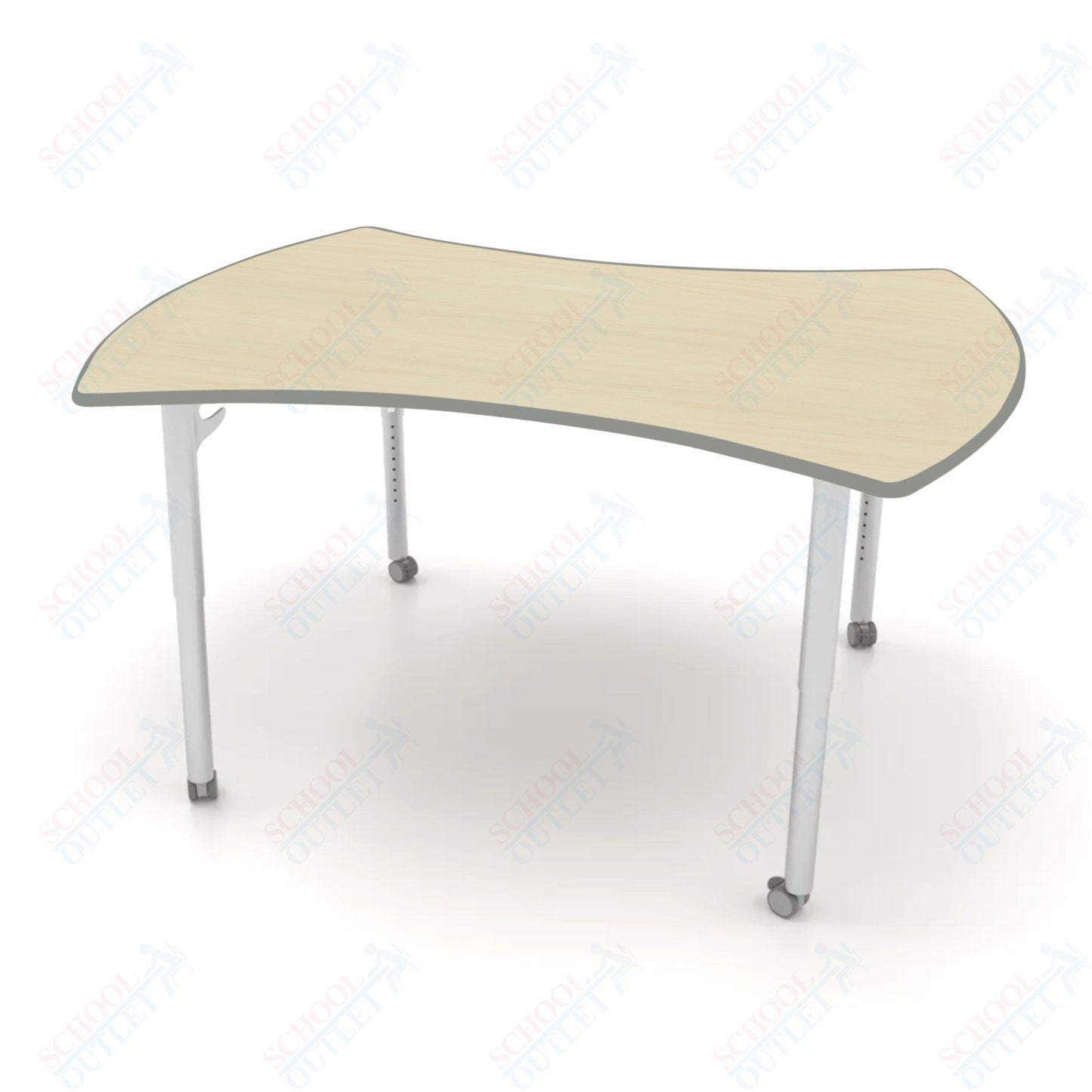CEF ESTO Table 60" x 52" HPL on Particle Board w/ T-Molding Top and Adjustable Height Legs