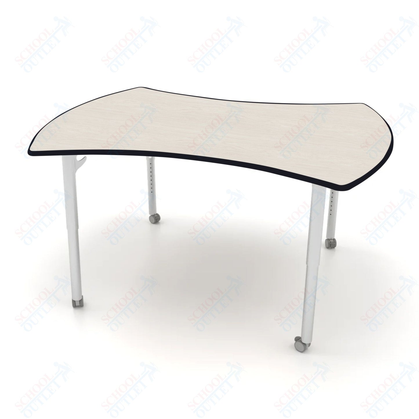 CEF ESTO Table 60" x 52" HPL on Particle Board w/ T-Molding Top and Adjustable Height Legs