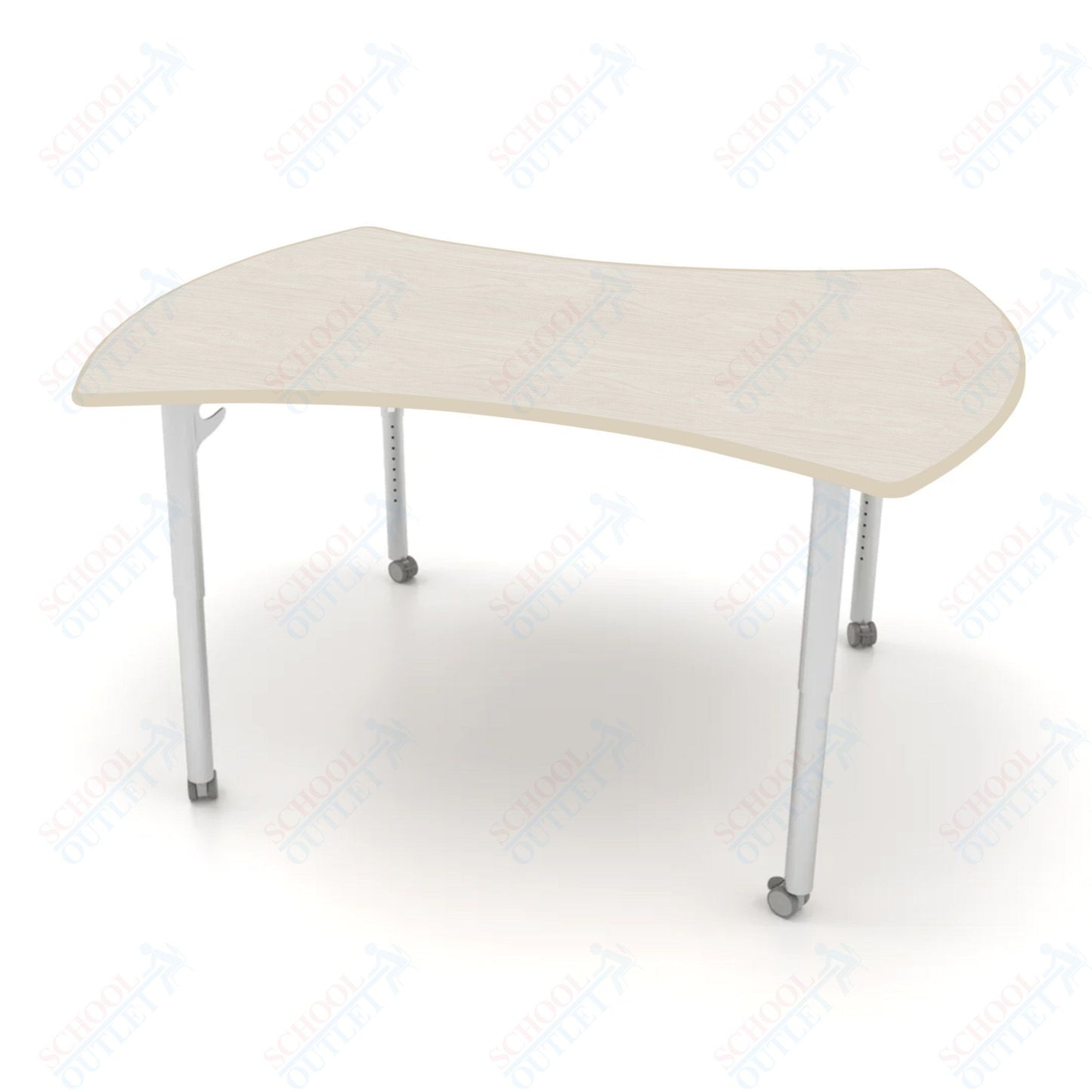 CEF ESTO Table 60" x 52" HPL on Particle Board w/ T-Molding Top and Adjustable Height Legs