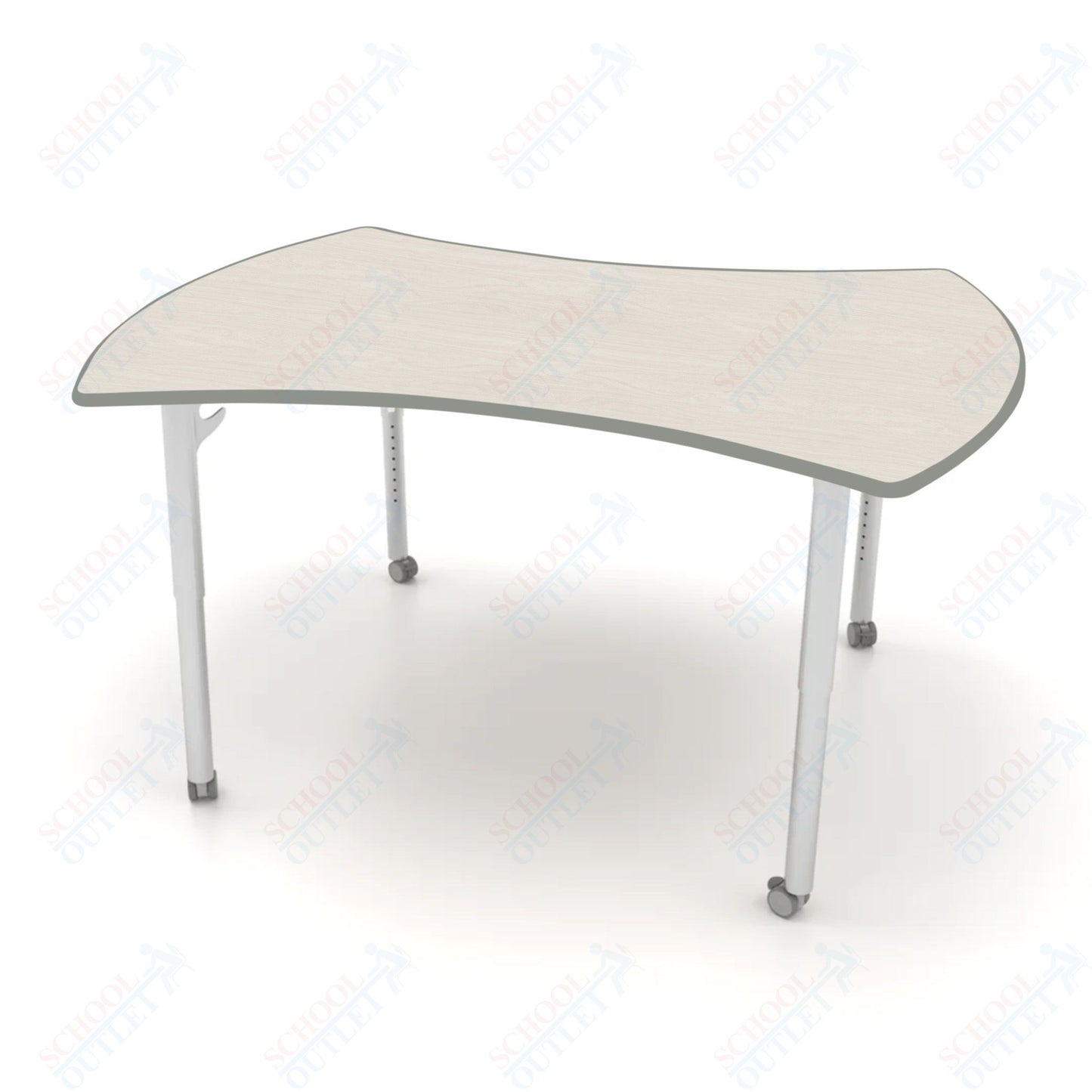 CEF ESTO Table 60" x 52" HPL on Particle Board w/ T-Molding Top and Adjustable Height Legs