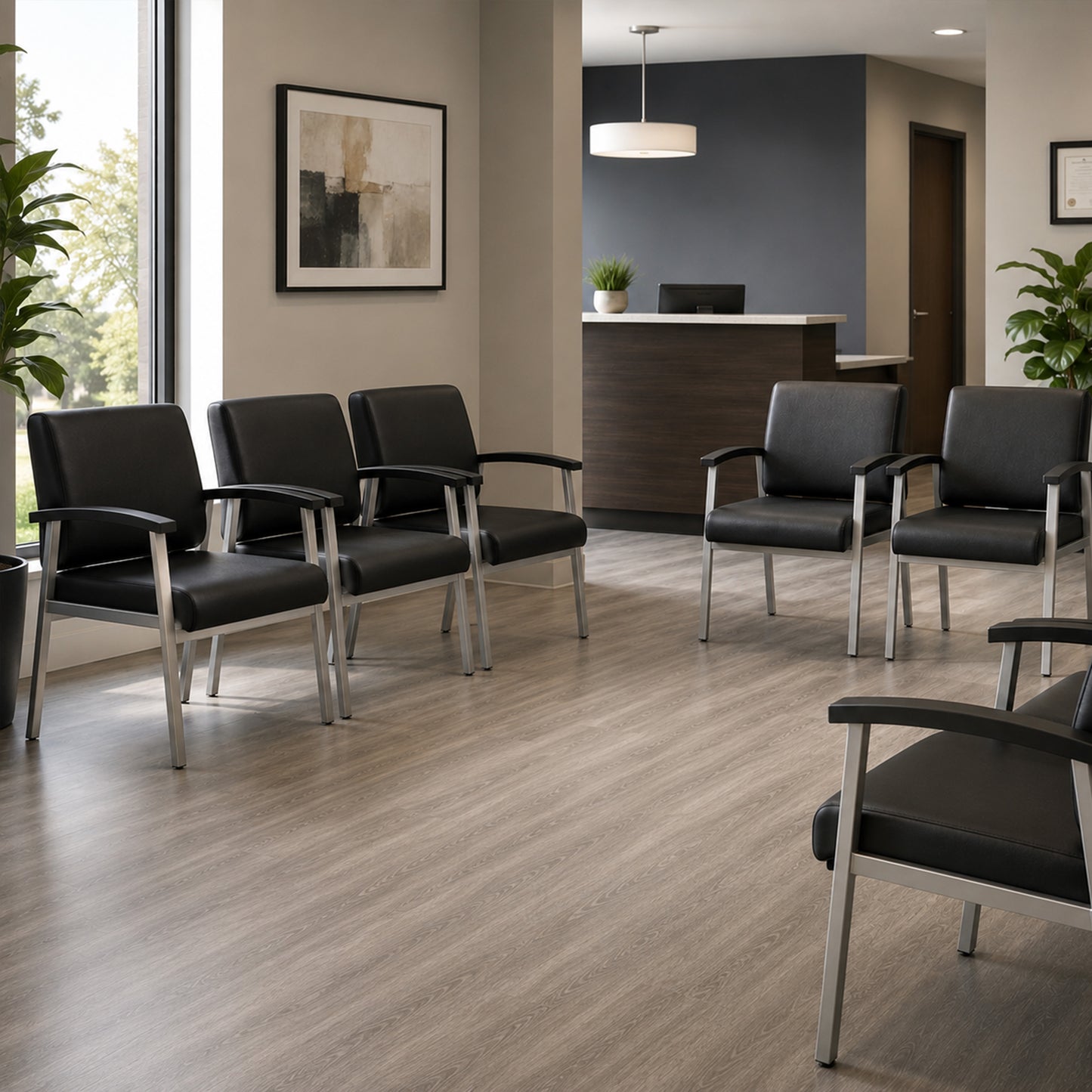 Regency Welcome Guest Reception and Waiting Room Chair with Arms 18"H (REG-CH3901XXX)