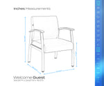 Regency Welcome Guest Reception and Waiting Room Chair with Arms 18