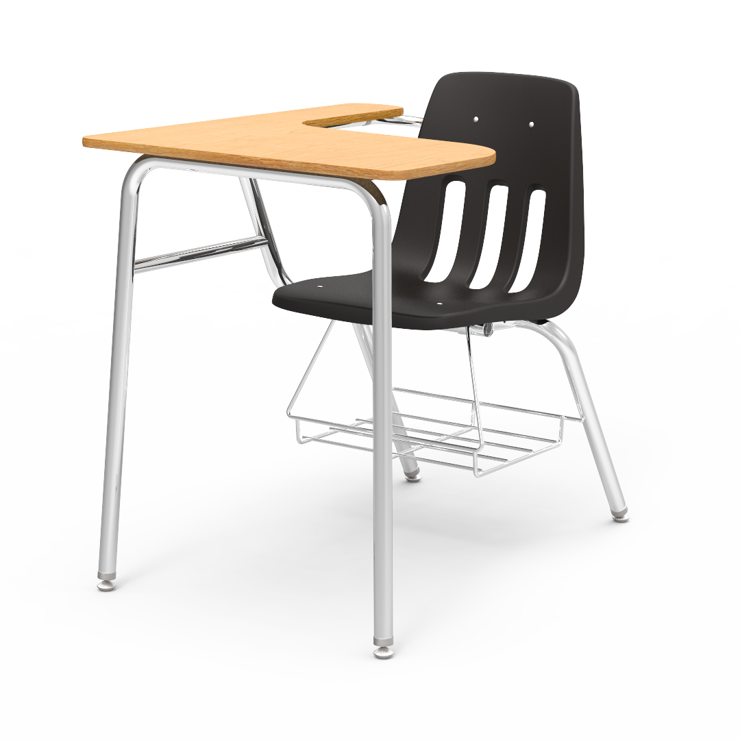 Virco 9400LABR - Combo Desk with 18" Seat, 18" x  21" x 30" Laminate Top with Arm support, bookrack (Virco 9400LABR)