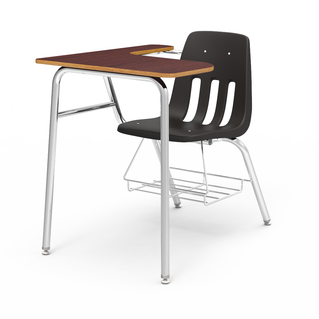 Virco 9400LABR - Combo Desk with 18" Seat, 18" x  21" x 30" Laminate Top with Arm support, bookrack (Virco 9400LABR)