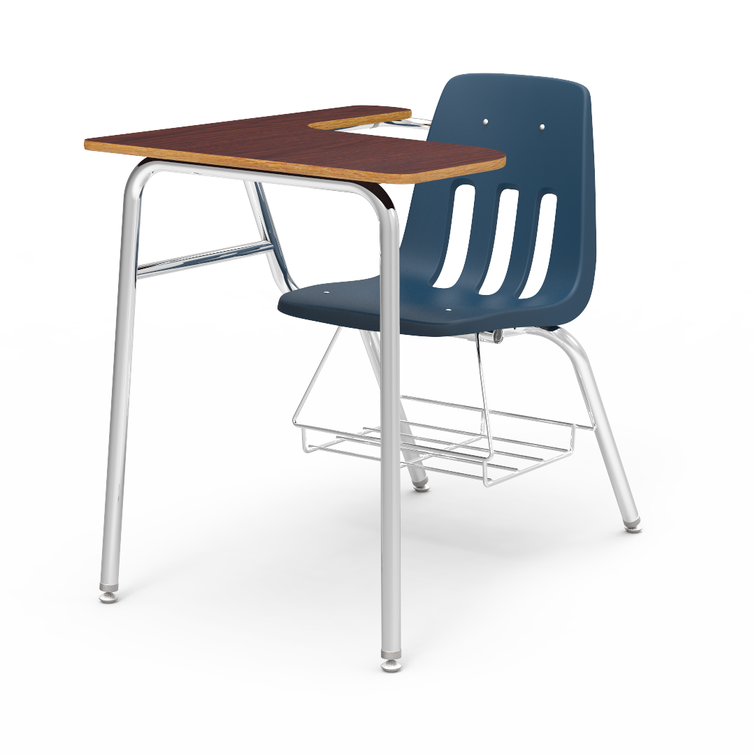Virco 9400LABR - Combo Desk with 18" Seat, 18" x  21" x 30" Laminate Top with Arm support, bookrack (Virco 9400LABR)