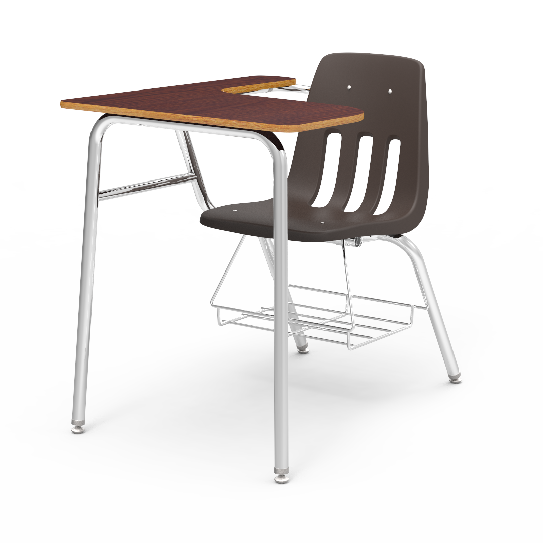 Virco 9400LABR - Combo Desk with 18" Seat, 18" x  21" x 30" Laminate Top with Arm support, bookrack (Virco 9400LABR)