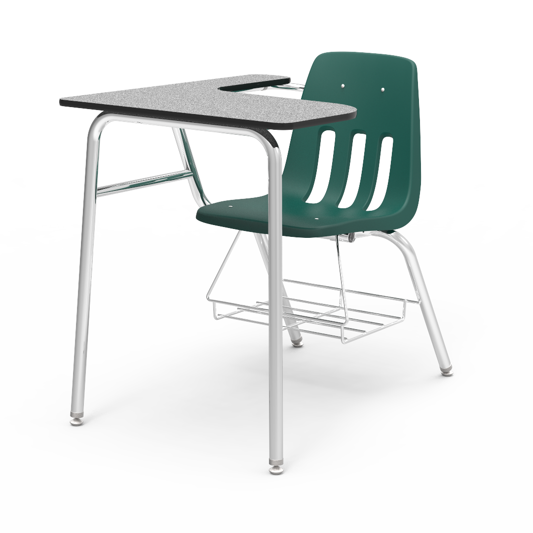 Virco 9400LABR - Combo Desk with 18" Seat, 18" x  21" x 30" Laminate Top with Arm support, bookrack (Virco 9400LABR)