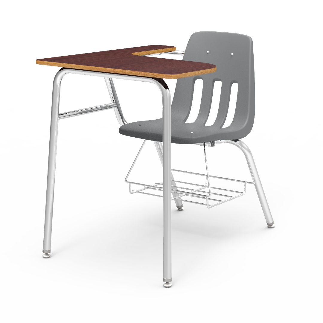 Virco 9400LABR - Combo Desk with 18" Seat, 18" x  21" x 30" Laminate Top with Arm support, bookrack (Virco 9400LABR)