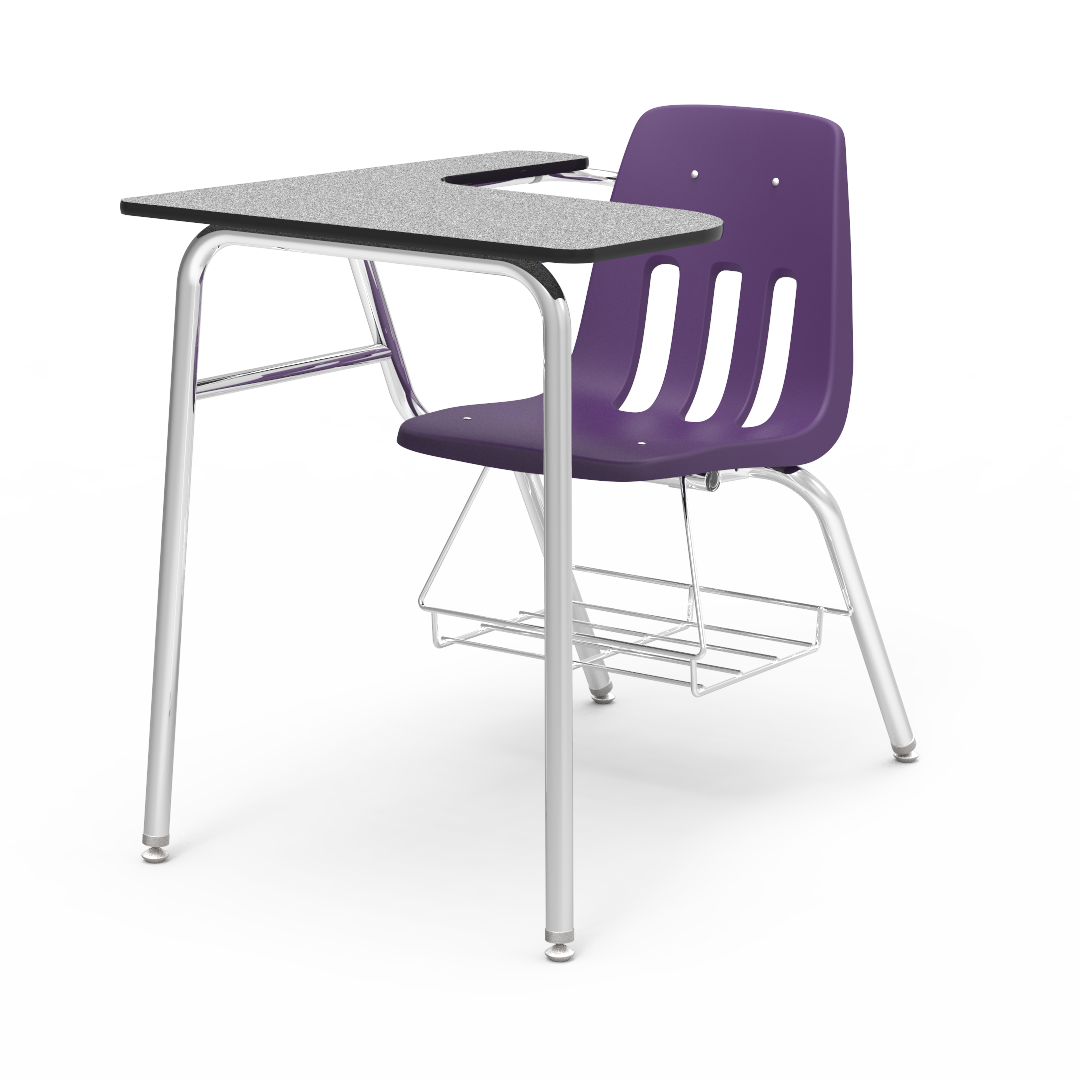Virco 9400LABR - Combo Desk with 18" Seat, 18" x  21" x 30" Laminate Top with Arm support, bookrack (Virco 9400LABR)