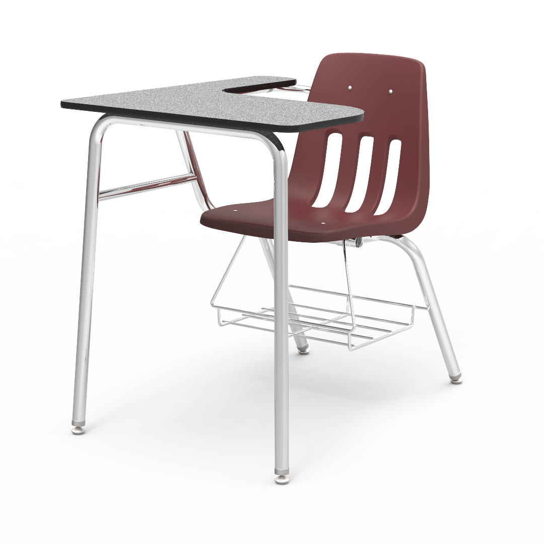 Virco 9400LABR - Combo Desk with 18" Seat, 18" x  21" x 30" Laminate Top with Arm support, bookrack (Virco 9400LABR)