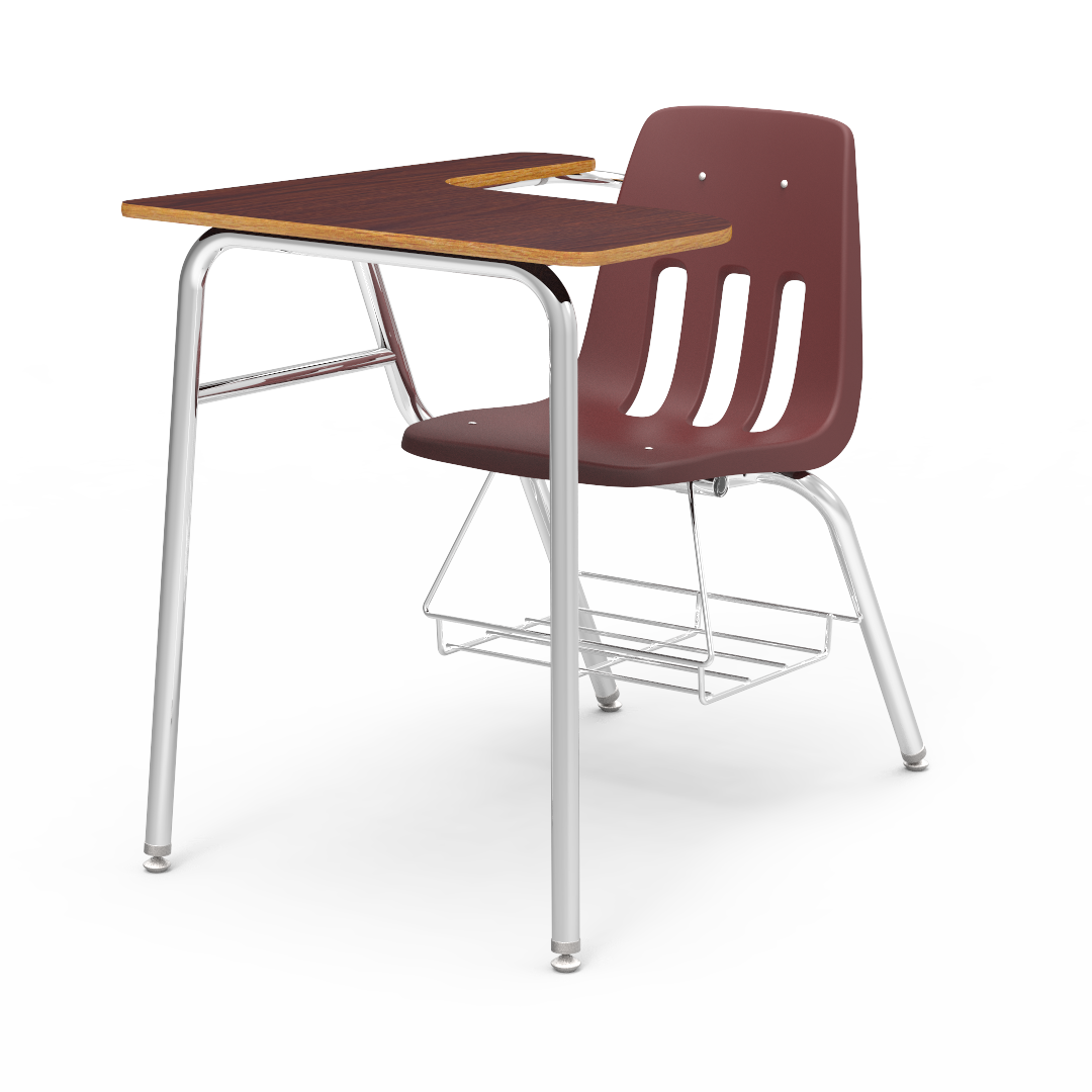 Virco 9400LABR - Combo Desk with 18" Seat, 18" x  21" x 30" Laminate Top with Arm support, bookrack (Virco 9400LABR)