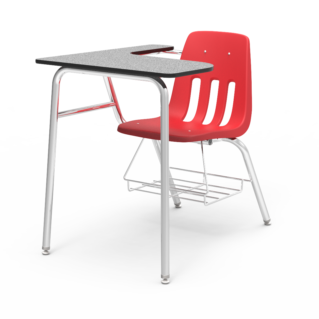 Virco 9400LABR - Combo Desk with 18" Seat, 18" x  21" x 30" Laminate Top with Arm support, bookrack (Virco 9400LABR)