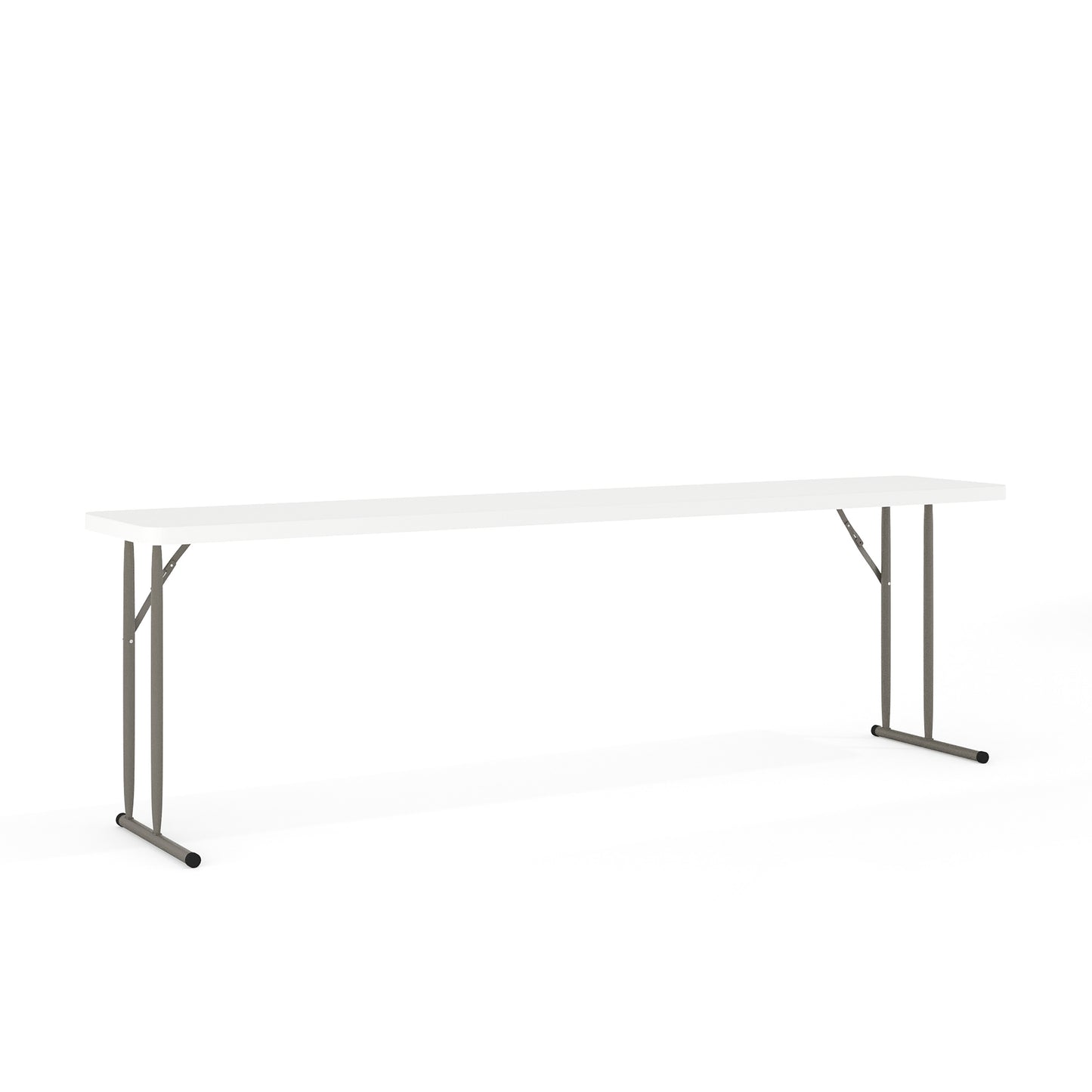 Elon 8-Foot Rectangular Plastic Folding Training Table - Granite White by Flash Furniture
