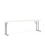 Elon 8-Foot Rectangular Plastic Folding Training Table - Granite White by Flash Furniture